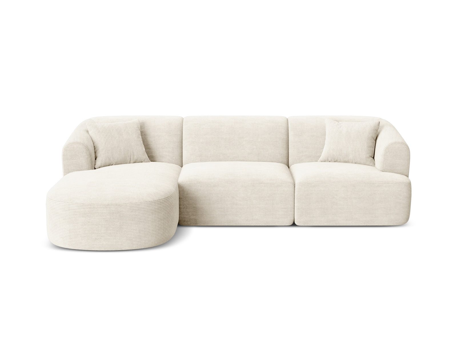 4-Sitzer Ecksofa links modular Campi in Ivory-Lincoln D präsentiert im Onlineshop von KAQTU Design AG. Ecksofa links ist von Cosmopolitan Design
