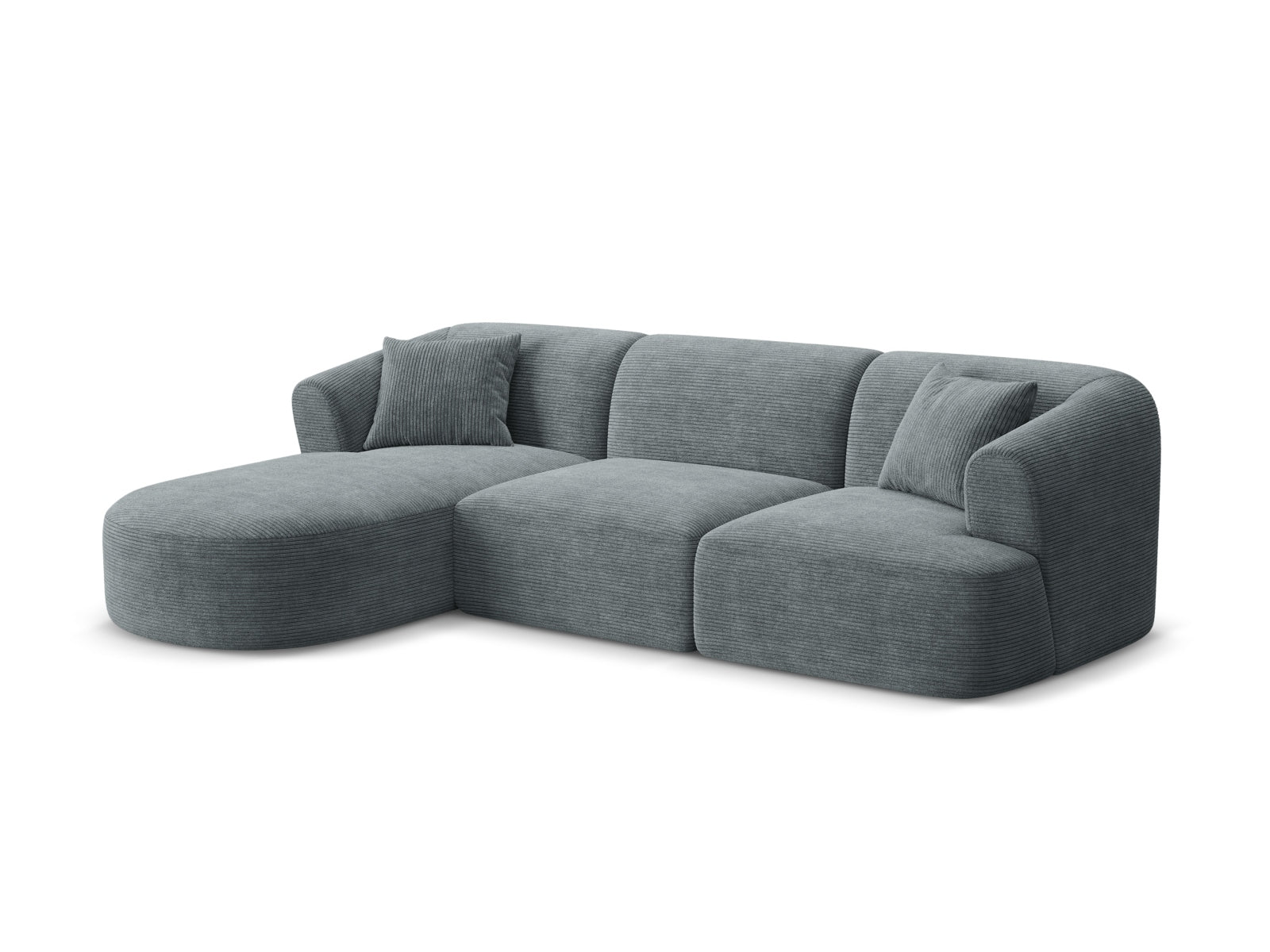 Modulares 4-Sitzer Ecksofa Campi in Dunkelgrau, stilvolles Design von Cosmopolitan Design, ideal für moderne Wohnräume.
