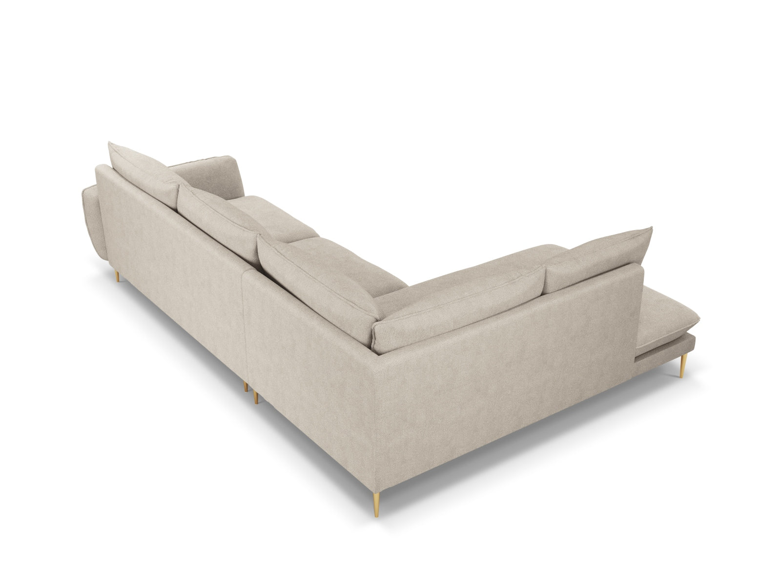 Erleben Sie das stilvolle Vienna Ecksofa links 6 Sitzer 185cm von Cosmopolitan Design – Komfort und Eleganz für Ihr Zuhause!