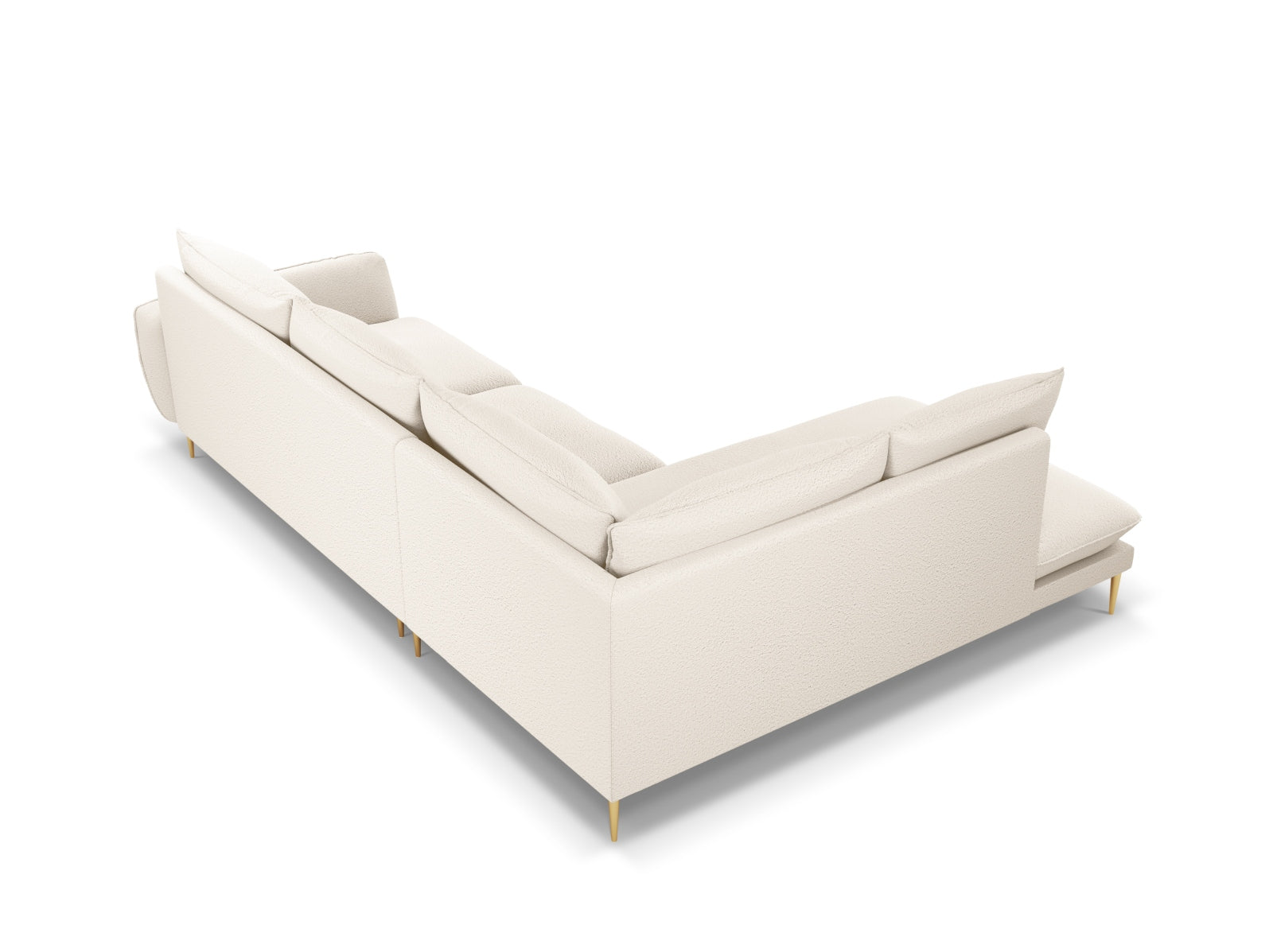 Erleben Sie das Vienna Boucle Ecksofa links für 6 Personen. Mit hochwertigem Boucle-Stoff und ergonomischem Design vereint es Stil und Komfort.