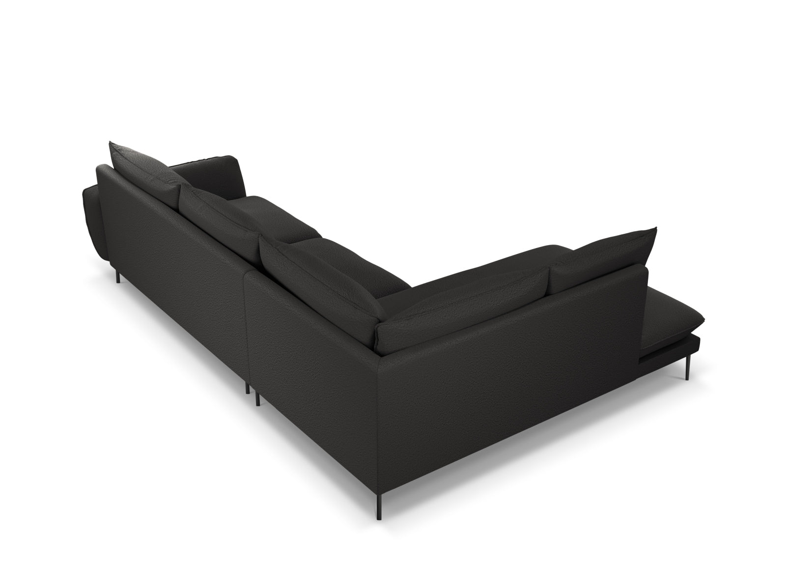 Erleben Sie das Vienna Boucle Ecksofa links für 6 Personen. Mit hochwertigem Boucle-Stoff und ergonomischem Design vereint es Stil und Komfort.
