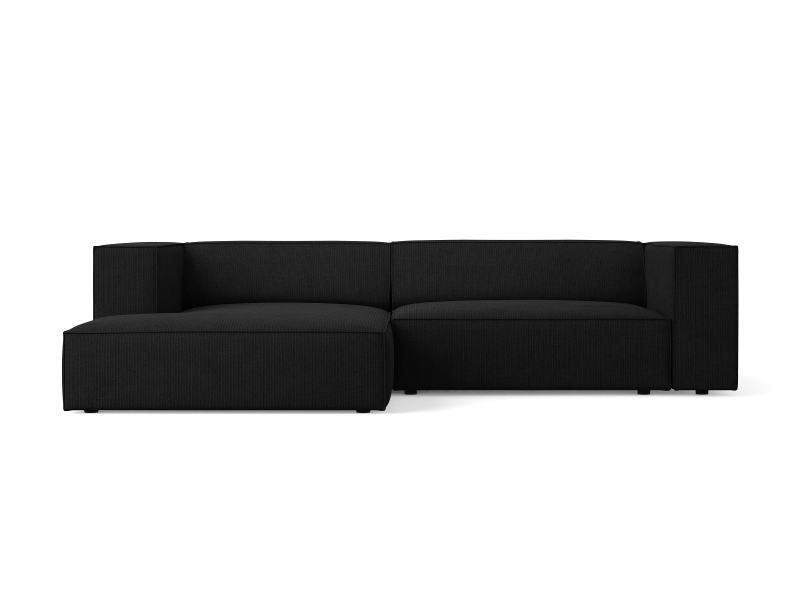 Arendal Ecksofa links 3 Sitzer in Black präsentiert im Onlineshop von KAQTU Design AG. Ecksofa links ist von Cosmopolitan Design
