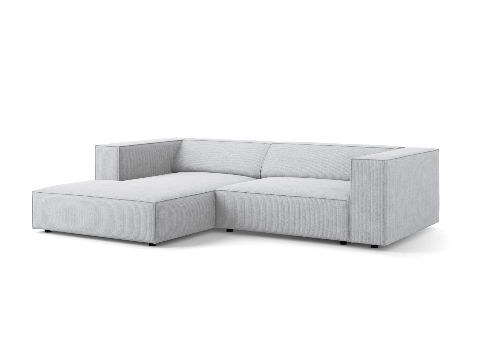 Erleben Sie das stilvolle Arendal Ecksofa links 3-Sitzer von Cosmopolitan Design – ideal für Ihr modernes Wohnzimmer und höchsten Sitzkomfort.