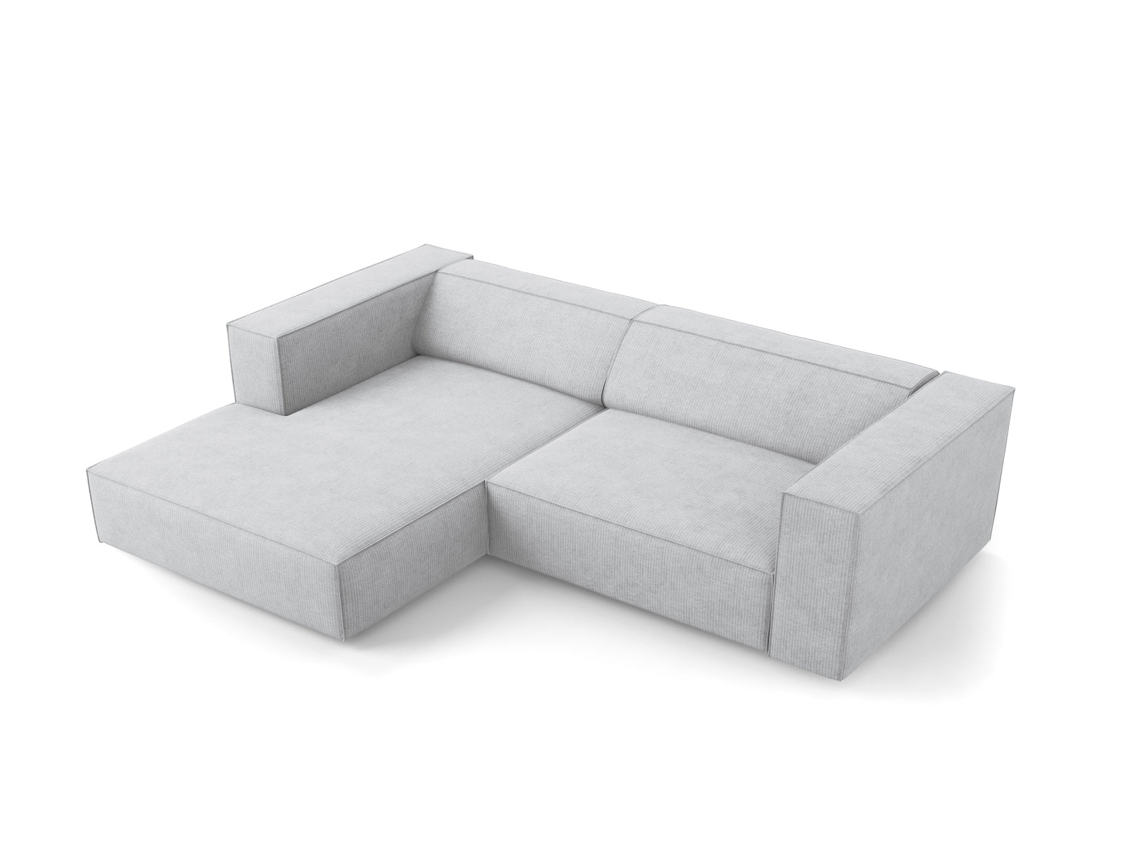 Erleben Sie das stilvolle Arendal Ecksofa links 3-Sitzer von Cosmopolitan Design – ideal für Ihr modernes Wohnzimmer und höchsten Sitzkomfort.
