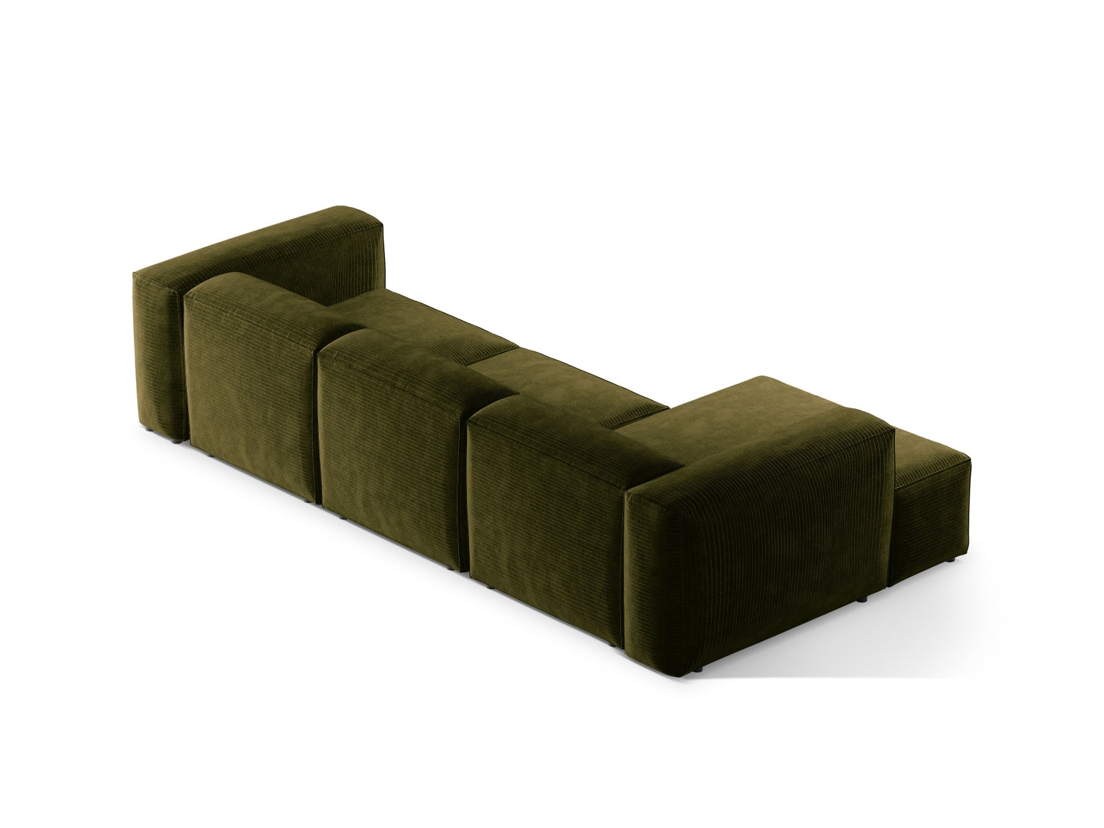 Bergamo Modulares Ecksofa links 3 Sitzer in Green-Perla präsentiert im Onlineshop von KAQTU Design AG. Ecksofa links ist von Cosmopolitan Design