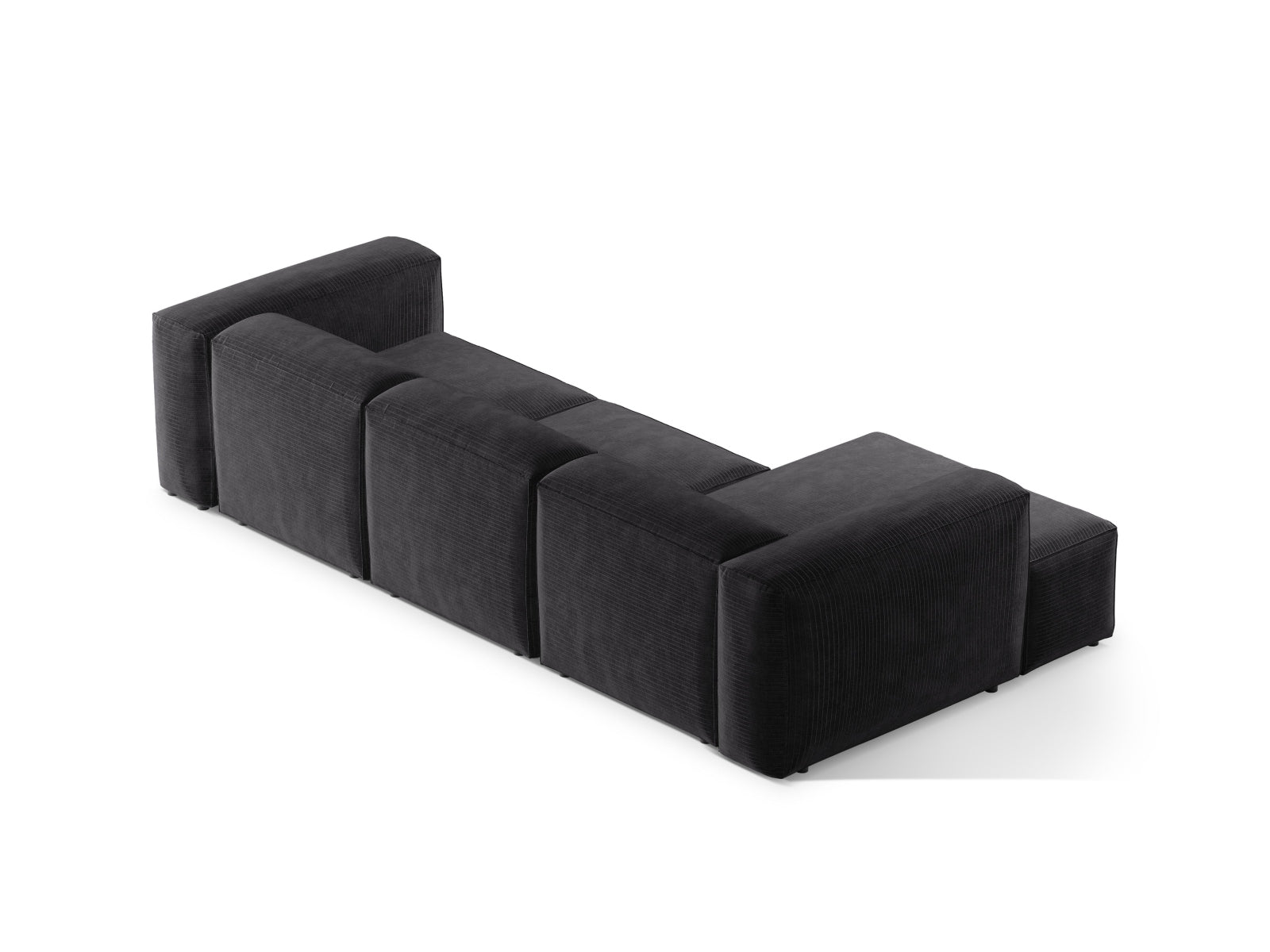 Bergamo Modulares Ecksofa links 3 Sitzer in Grey-Perla präsentiert im Onlineshop von KAQTU Design AG. Ecksofa links ist von Cosmopolitan Design