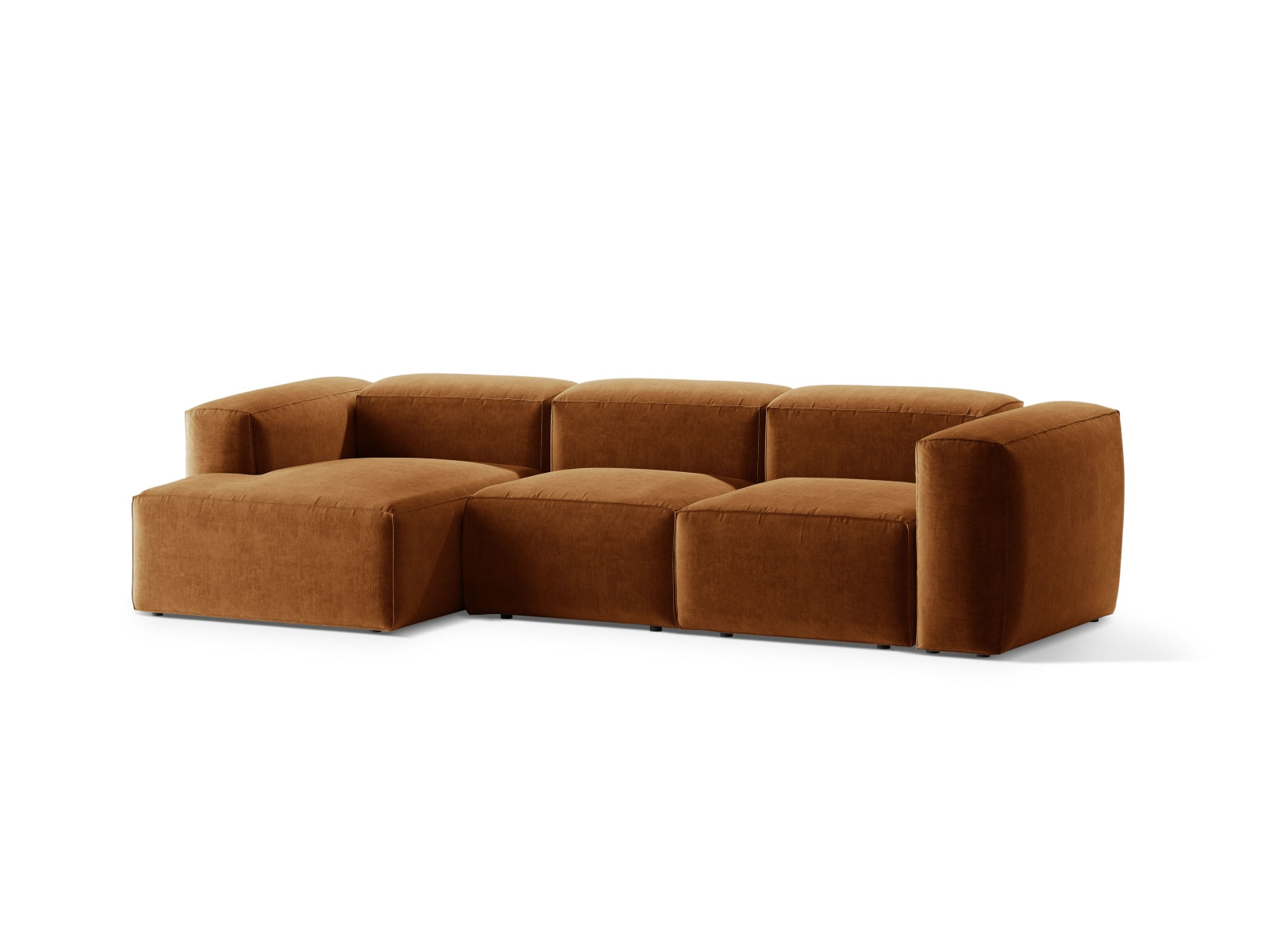 Bergamo Modulares Ecksofa links 3 Sitzer in Brick-Liberty präsentiert im Onlineshop von KAQTU Design AG. Ecksofa links ist von Cosmopolitan Design