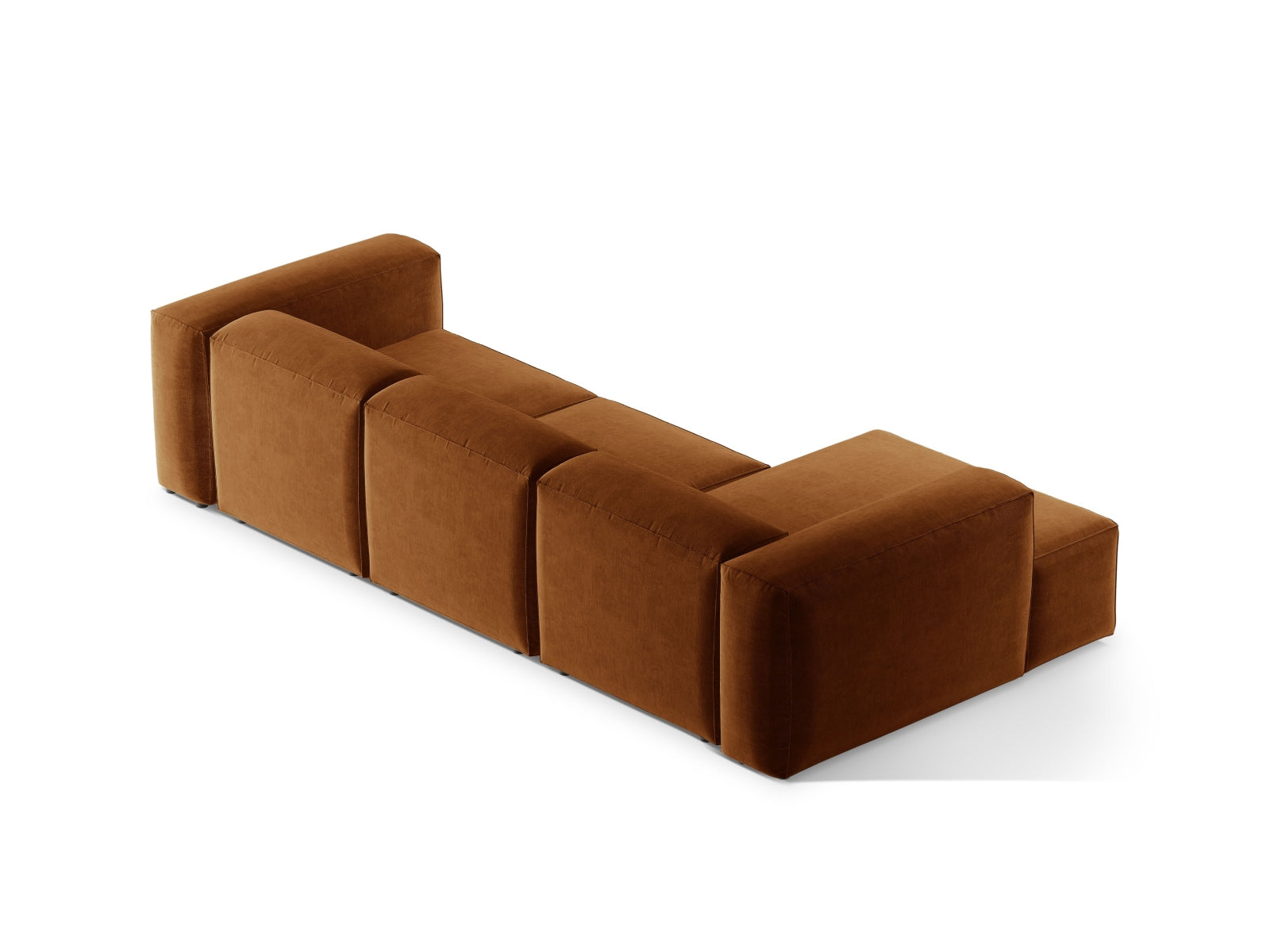 Bergamo Modulares Ecksofa links 3 Sitzer in Brick-Liberty präsentiert im Onlineshop von KAQTU Design AG. Ecksofa links ist von Cosmopolitan Design