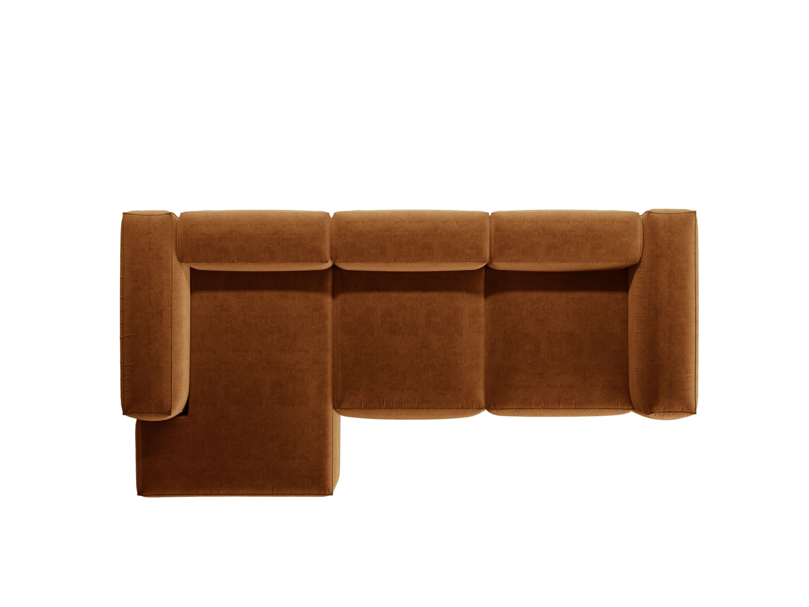 Bergamo Modulares Ecksofa links 3 Sitzer in Brick-Liberty präsentiert im Onlineshop von KAQTU Design AG. Ecksofa links ist von Cosmopolitan Design
