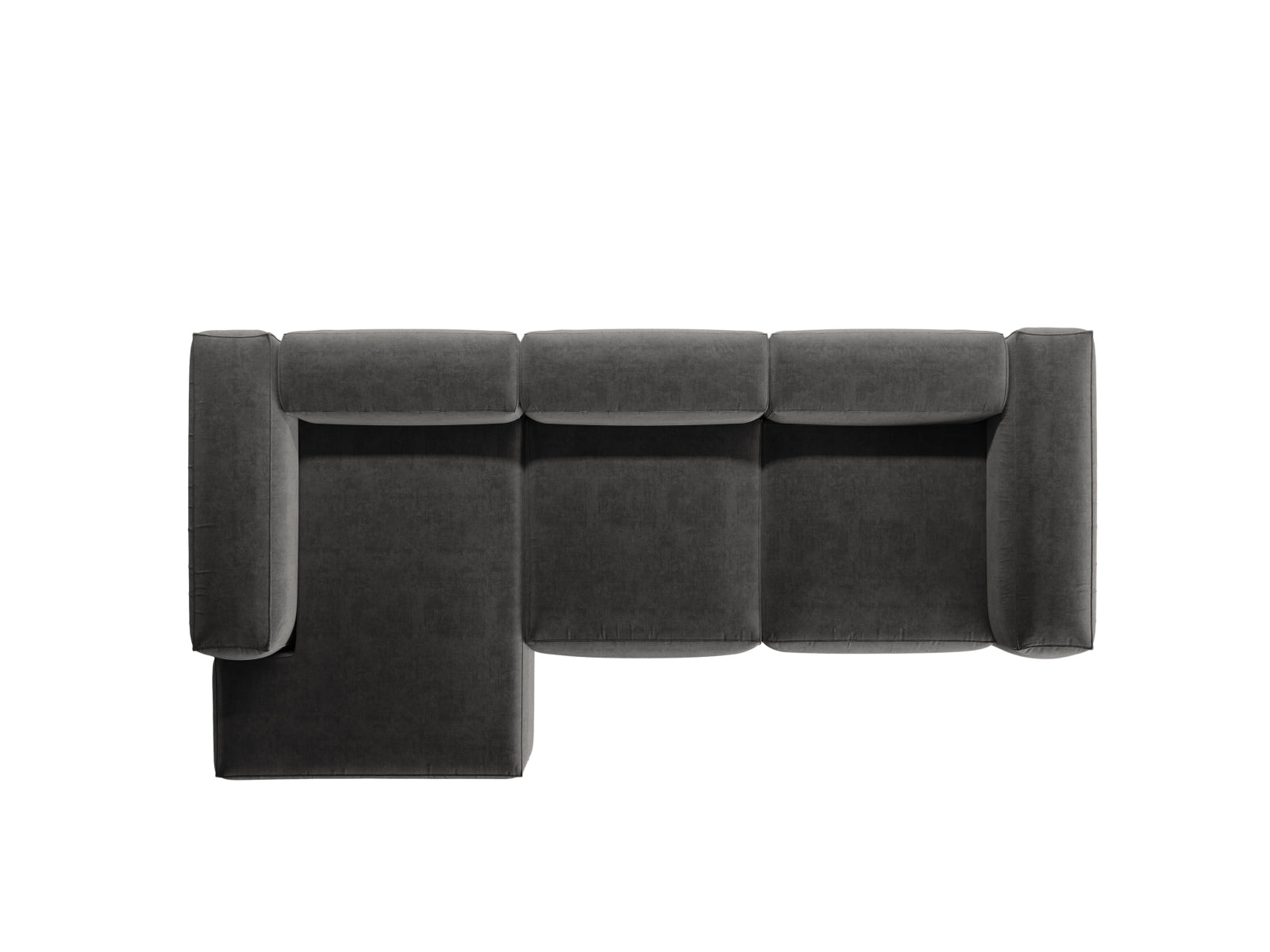 Bergamo Modulares Ecksofa links 3 Sitzer in Graphite-Liberty präsentiert im Onlineshop von KAQTU Design AG. Ecksofa links ist von Cosmopolitan Design