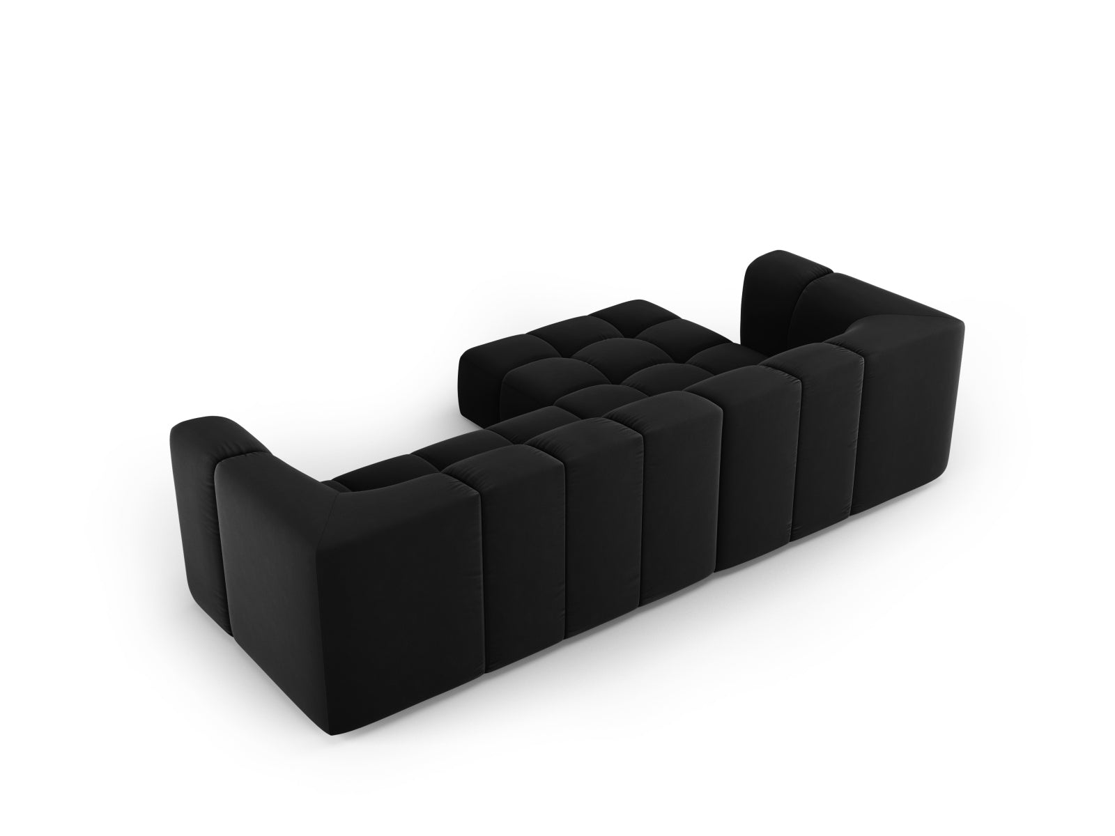Modulares 3-Sitzer Ecksofa Moritz in modernem Design, linksseitig, perfekt für gemütliche und stilvolle Wohnambiente.