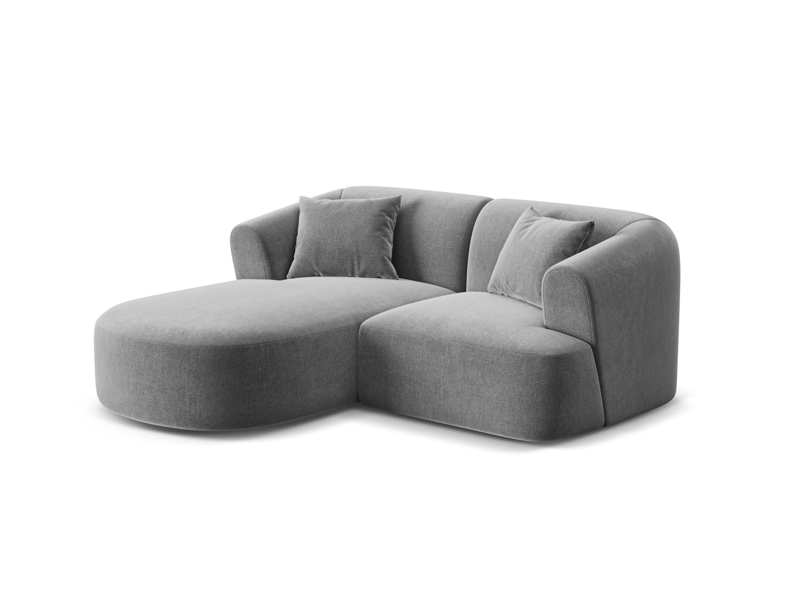 Elegantes 3-Sitzer Ecksofa Campi in Grau, ideal für moderne Wohnräume. Modular und vielseitig, perfekt für stilvolle Einrichtung.