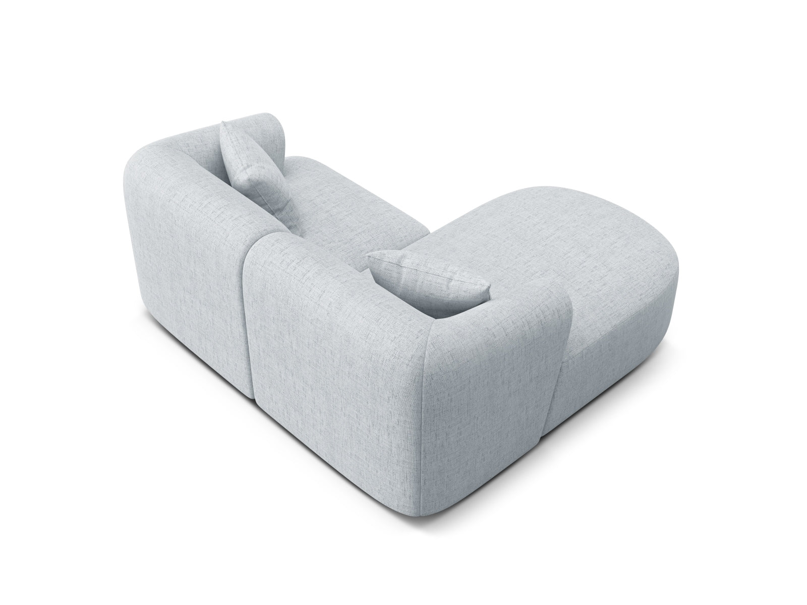 Modernes, graues 3-Sitzer Ecksofa Campi von Cosmopolitan Design, perfekt für stilvolle Wohnzimmer und flexible Raumgestaltungen.