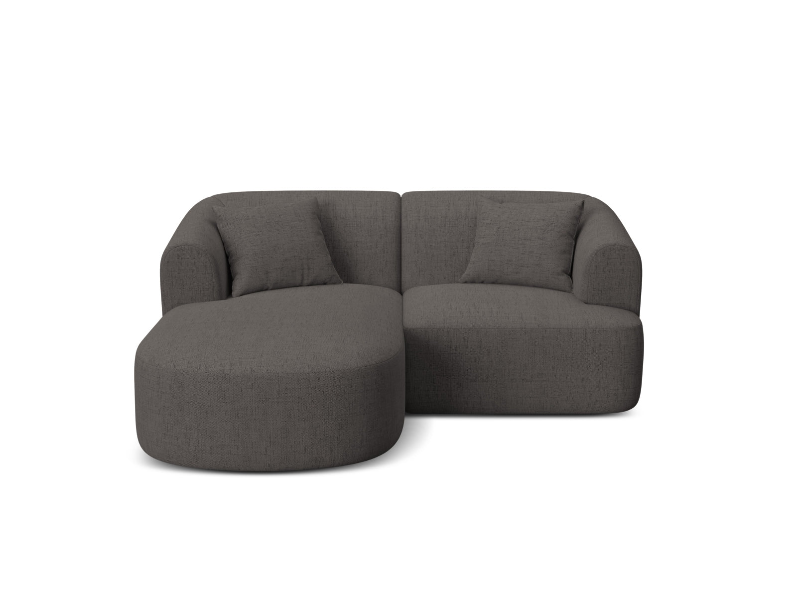 3-Sitzer Ecksofa links modular Campi in Grey-Moly präsentiert im Onlineshop von KAQTU Design AG. Ecksofa links ist von Cosmopolitan Design