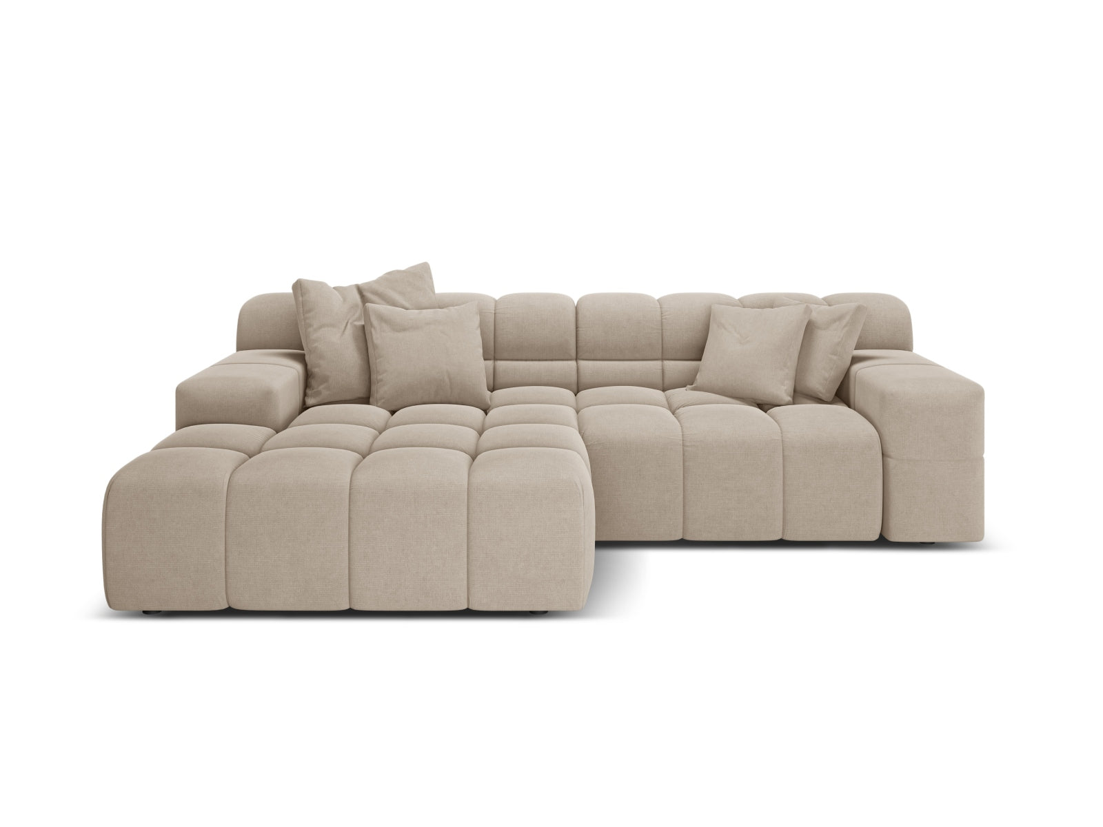 2-Sitzer Ecksofa links Hawaii in Cappuccino-Moly präsentiert im Onlineshop von KAQTU Design AG. Ecksofa links ist von Cosmopolitan Design