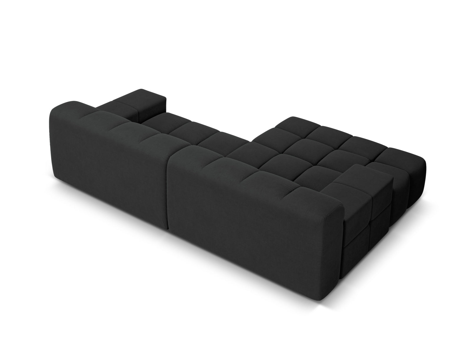 Elegantes 2-Sitzer Ecksofa links Hawaii in klassischem Anthrazit, ideal für gemütliche Wohnräume und modernes Design von Cosmopolitan Design.
