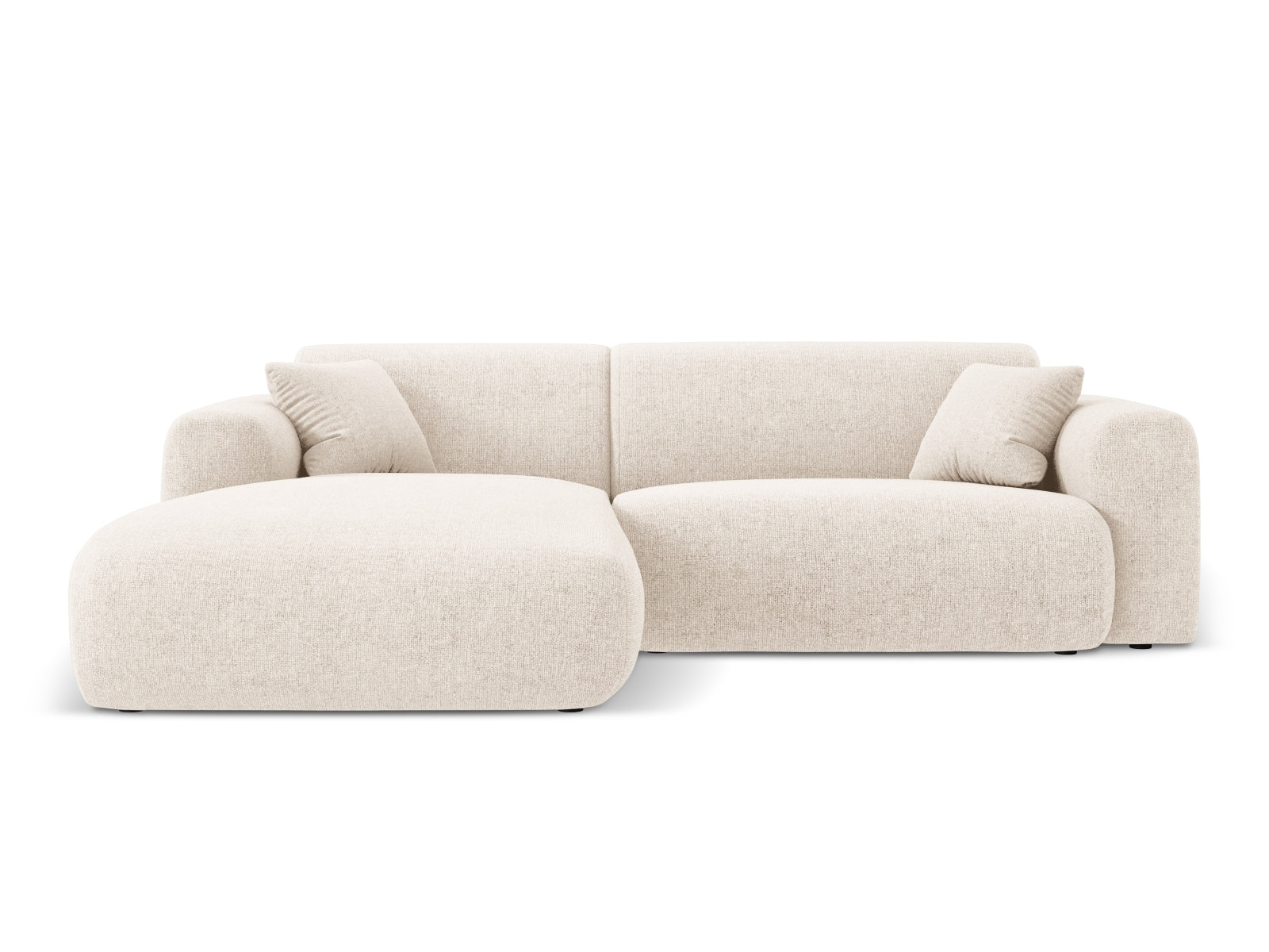 Nolio Ecksofa links 4 Sitzer 170cm in Light Beige präsentiert im Onlineshop von KAQTU Design AG. Ecksofa links ist von Cosmopolitan Design