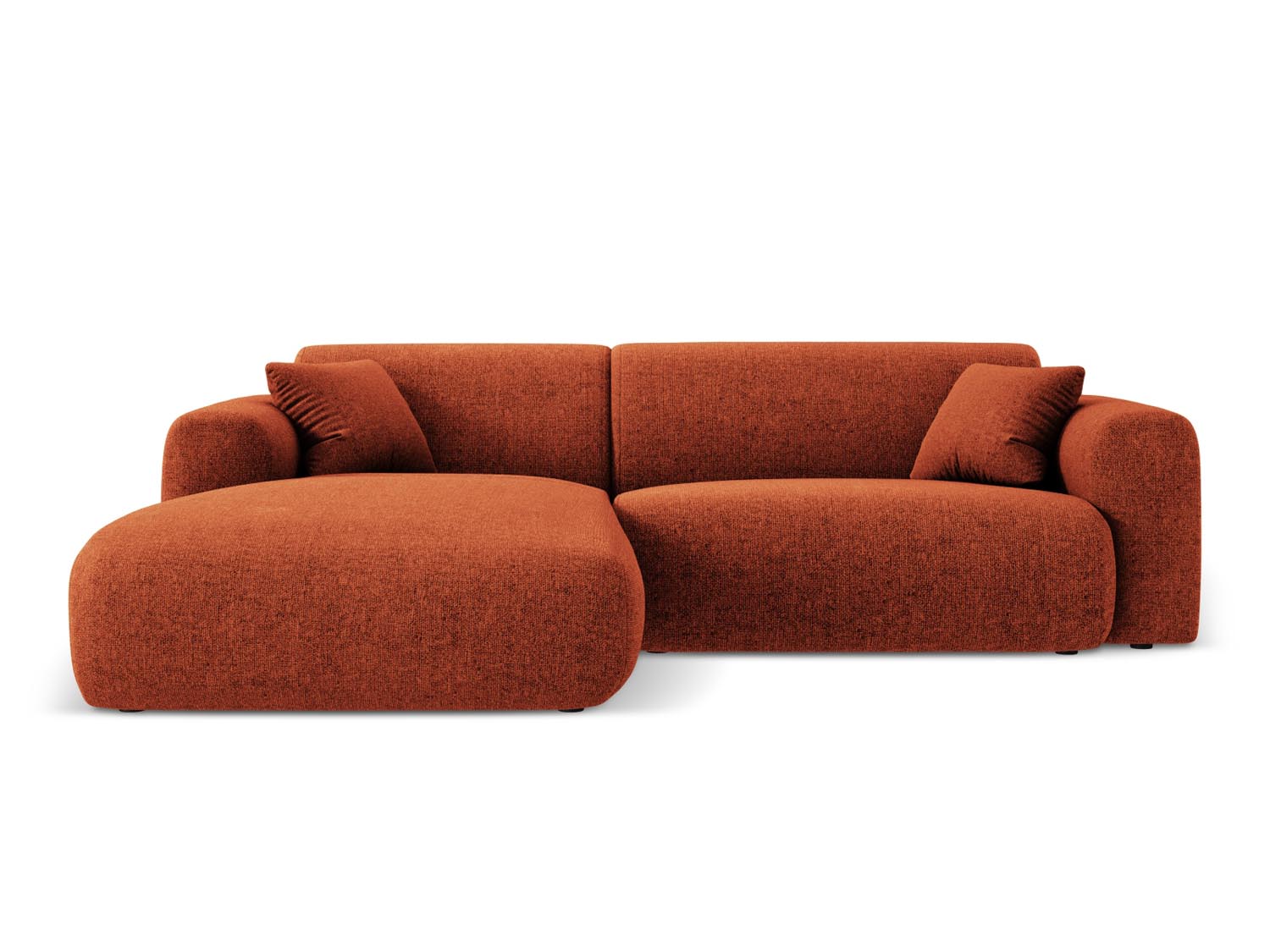 Nolio Ecksofa links 4 Sitzer 170cm in Terracotta präsentiert im Onlineshop von KAQTU Design AG. Ecksofa links ist von Cosmopolitan Design