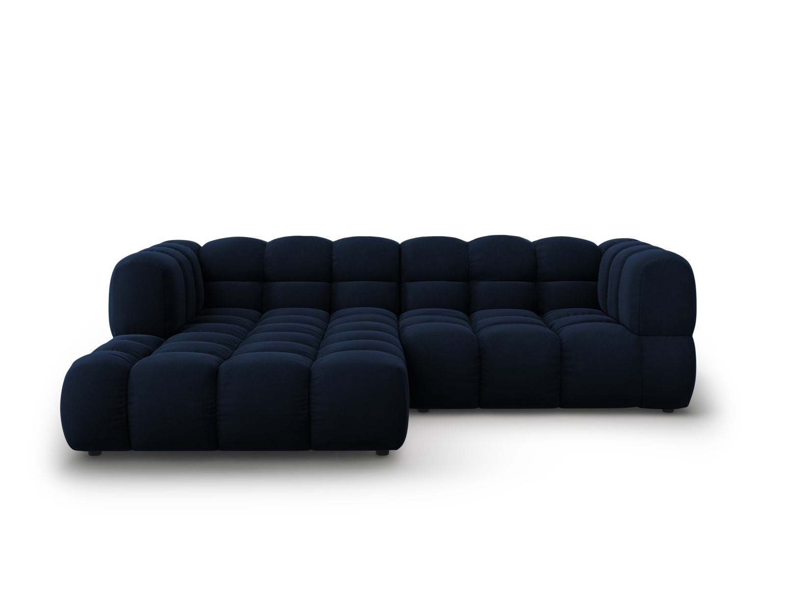 Sky Velour modulares Ecksofa links 3 Sitzer 162cm in Royal Blue präsentiert im Onlineshop von KAQTU Design AG. Ecksofa links ist von Cosmopolitan Design