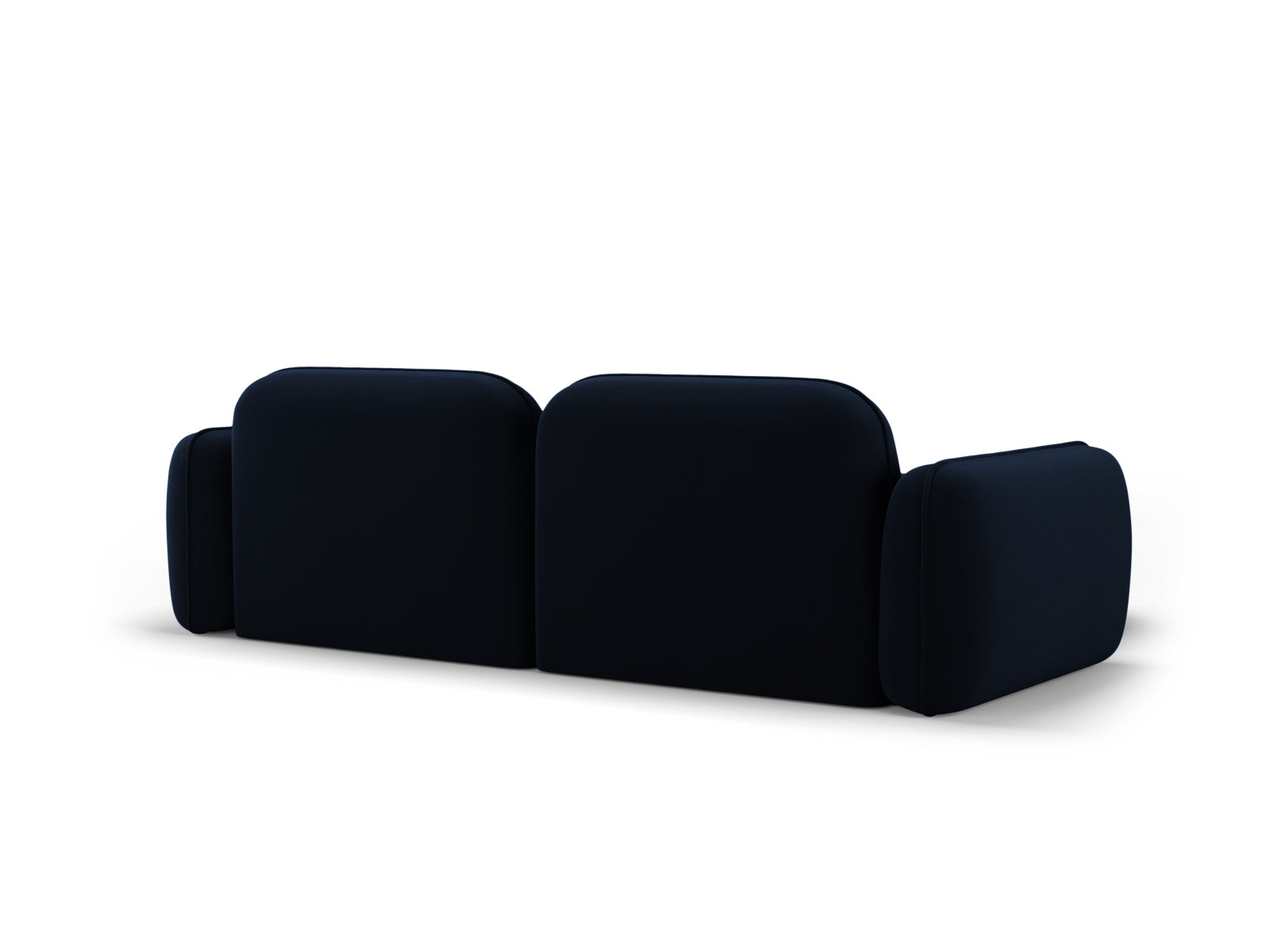 Elegantes Sydney Velour Ecksofa in Royal Blue, linksseitig, vereint zeitgemäßes Design mit vielseitiger Funktionalität für Ihr Zuhause.