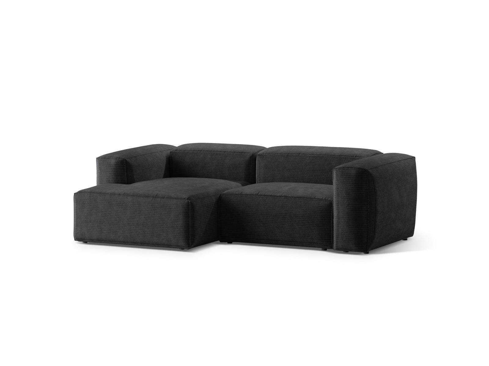Bergamo Modulares Ecksofa links 2 Sitzer in Grey-Perla präsentiert im Onlineshop von KAQTU Design AG. Ecksofa links ist von Cosmopolitan Design