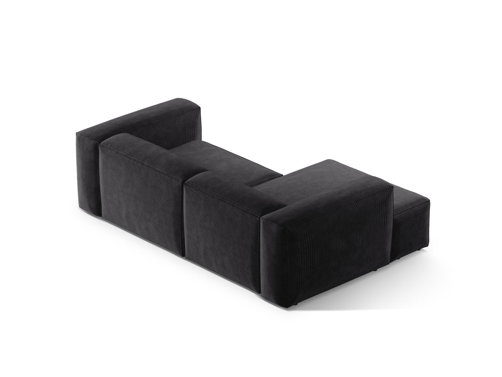 Bergamo Modulares Ecksofa links 2 Sitzer in Grey-Perla präsentiert im Onlineshop von KAQTU Design AG. Ecksofa links ist von Cosmopolitan Design