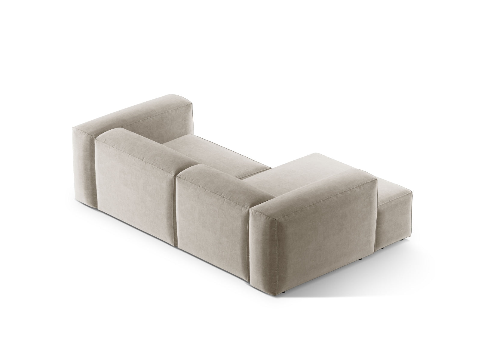 Bergamo Modulares Ecksofa links 2 Sitzer in Beige-Liberty präsentiert im Onlineshop von KAQTU Design AG. Ecksofa links ist von Cosmopolitan Design