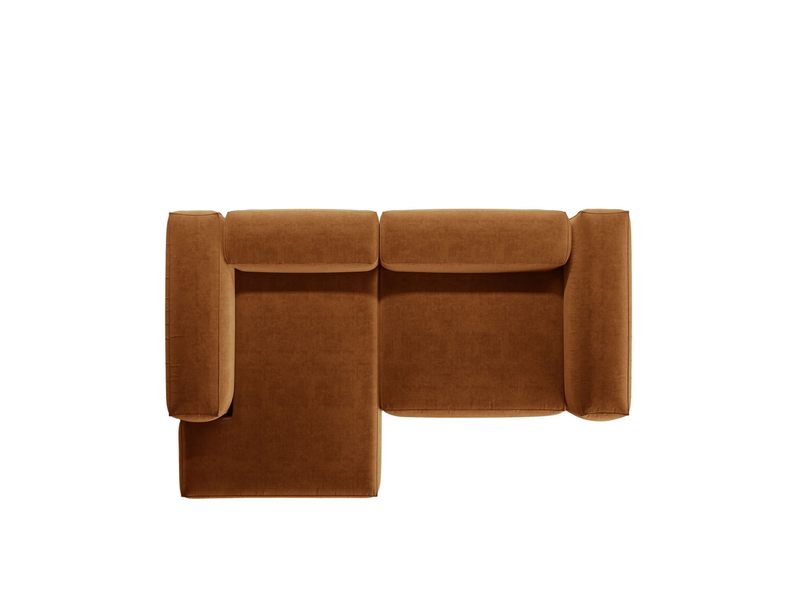 Bergamo Modulares Ecksofa links 2 Sitzer in Brick-Liberty präsentiert im Onlineshop von KAQTU Design AG. Ecksofa links ist von Cosmopolitan Design