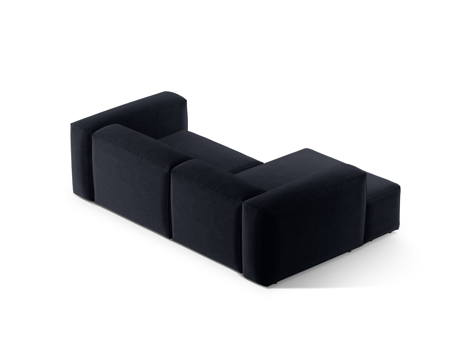 Bergamo Modulares Ecksofa links 2 Sitzer in Navy Blue-Liberty präsentiert im Onlineshop von KAQTU Design AG. Ecksofa links ist von Cosmopolitan Design