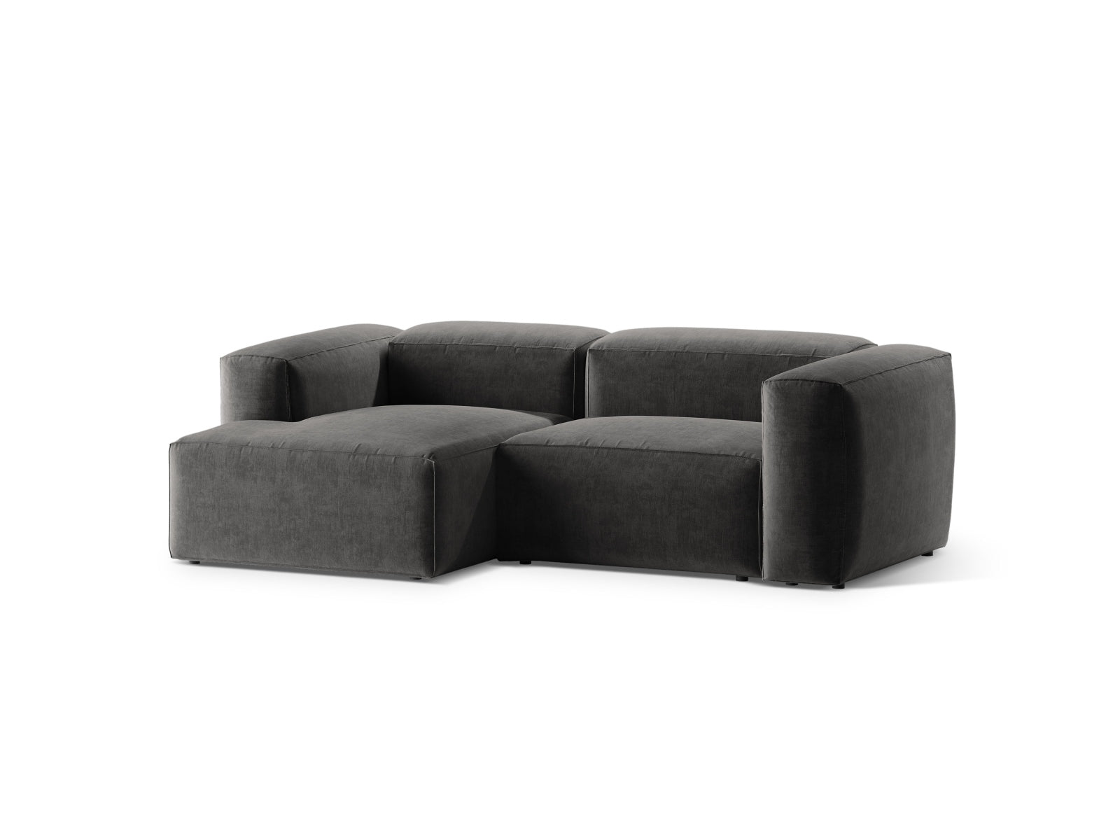Bergamo Modulares Ecksofa links 2 Sitzer in Graphite-Liberty präsentiert im Onlineshop von KAQTU Design AG. Ecksofa links ist von Cosmopolitan Design