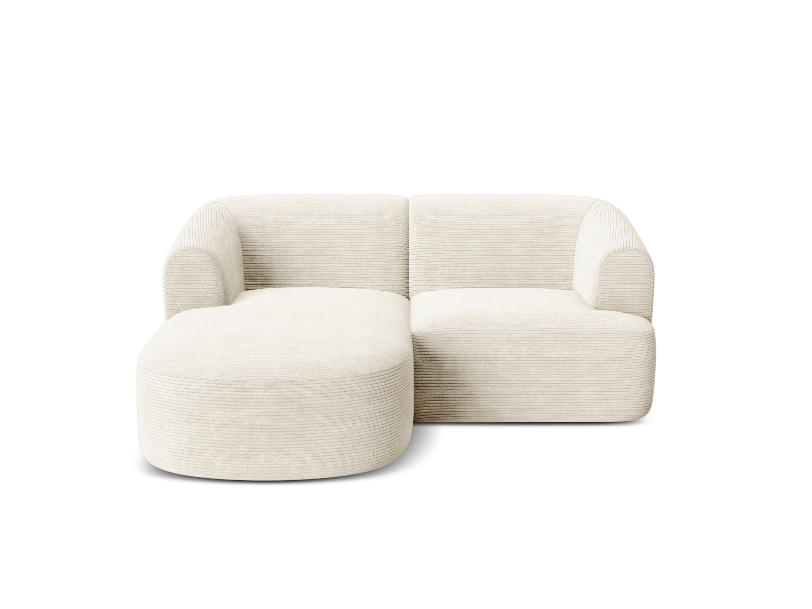 Elegantes 3-Sitzer Ecksofa Campi in Ivory-Lincoln, ideal für stilvolle Wohnräume, vereint Funktionalität und modernes Design.