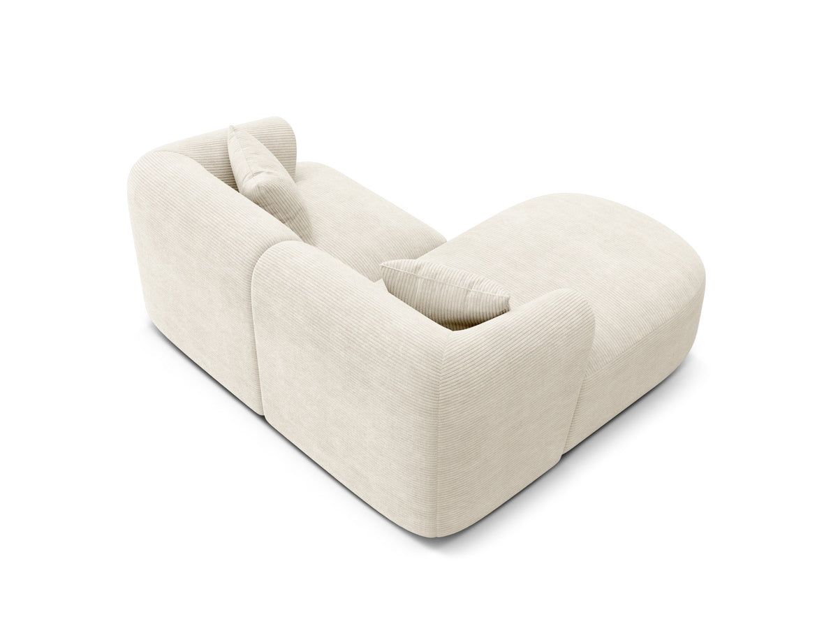 3-Sitzer Ecksofa links modular Campi in Ivory-Lincoln D präsentiert im Onlineshop von KAQTU Design AG. Ecksofa links ist von Cosmopolitan Design