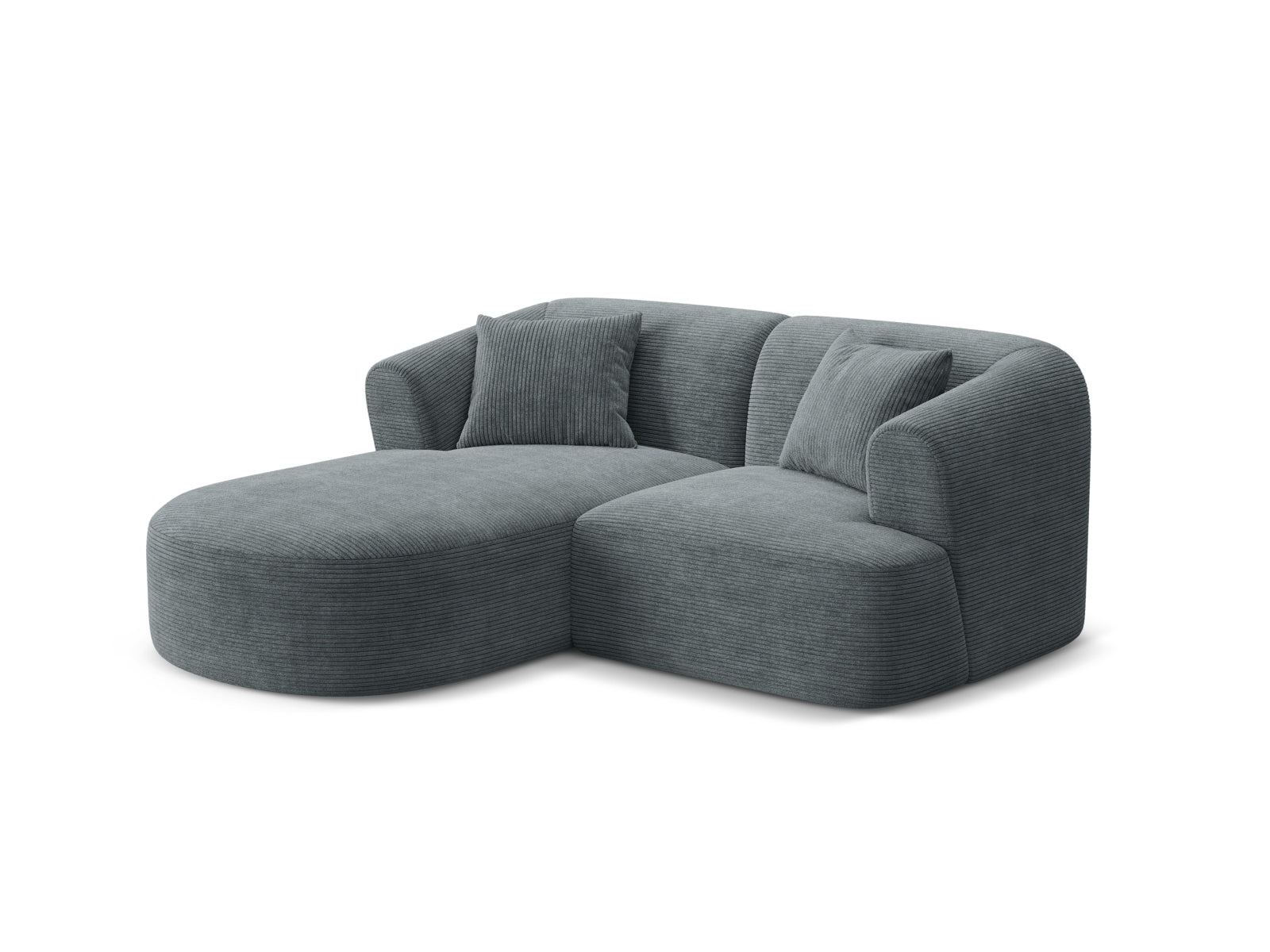 Modulares 3-Sitzer Ecksofa Campi in elegantem Dunkelgrau, ideal für stilvolle Wohnräume, präsentiert von Cosmopolitan Design.
