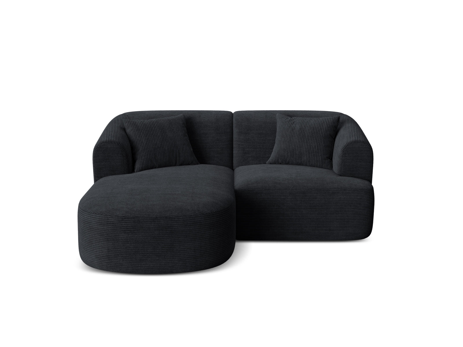 3-Sitzer Ecksofa links modular Campi in Black-Lincoln D präsentiert im Onlineshop von KAQTU Design AG. Ecksofa links ist von Cosmopolitan Design
