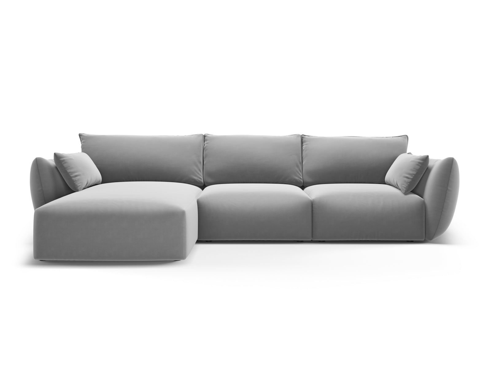5-Sitzer Ecksofa links Matera in Grey-Salvador präsentiert im Onlineshop von KAQTU Design AG. Ecksofa links ist von Cosmopolitan Design