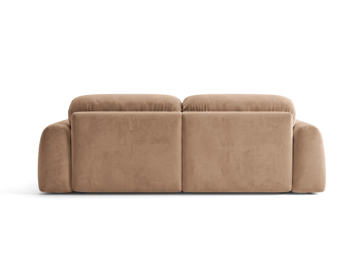 Ecksofa links Milan von Cosmopolitan Design mit Récamière, Bluvel-Stoff und schwarzen Beinen