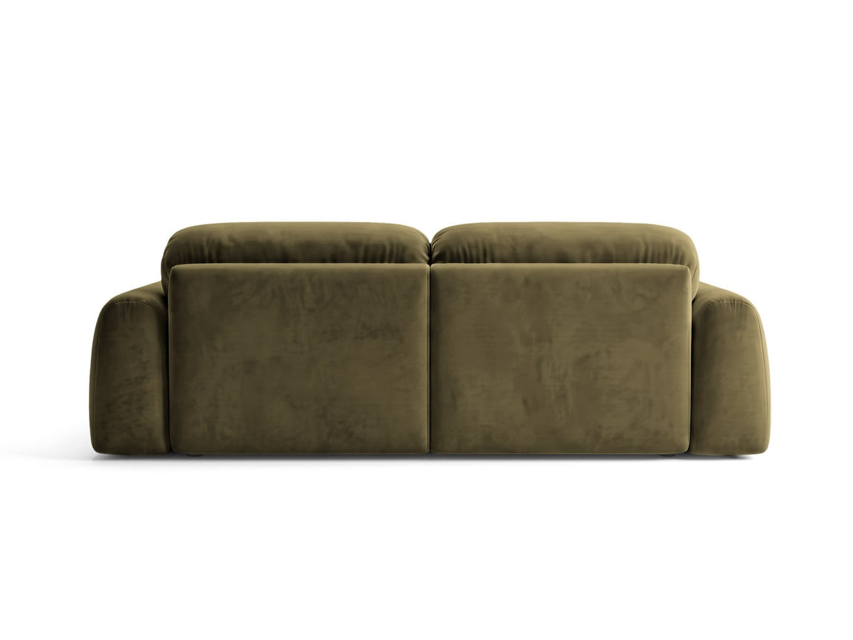 Ecksofa links Milan von Cosmopolitan Design mit Récamière, Bluvel-Stoff und schwarzen Beinen