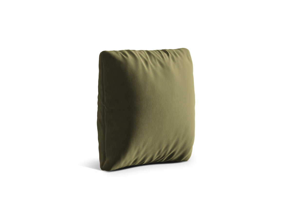Quadratisches Samtkissen Kemi in Beige-Salvador, 45 x 18 x 45 cm, mit dichtem Samtstoff und Kern aus Massivholz und Spanplatten.