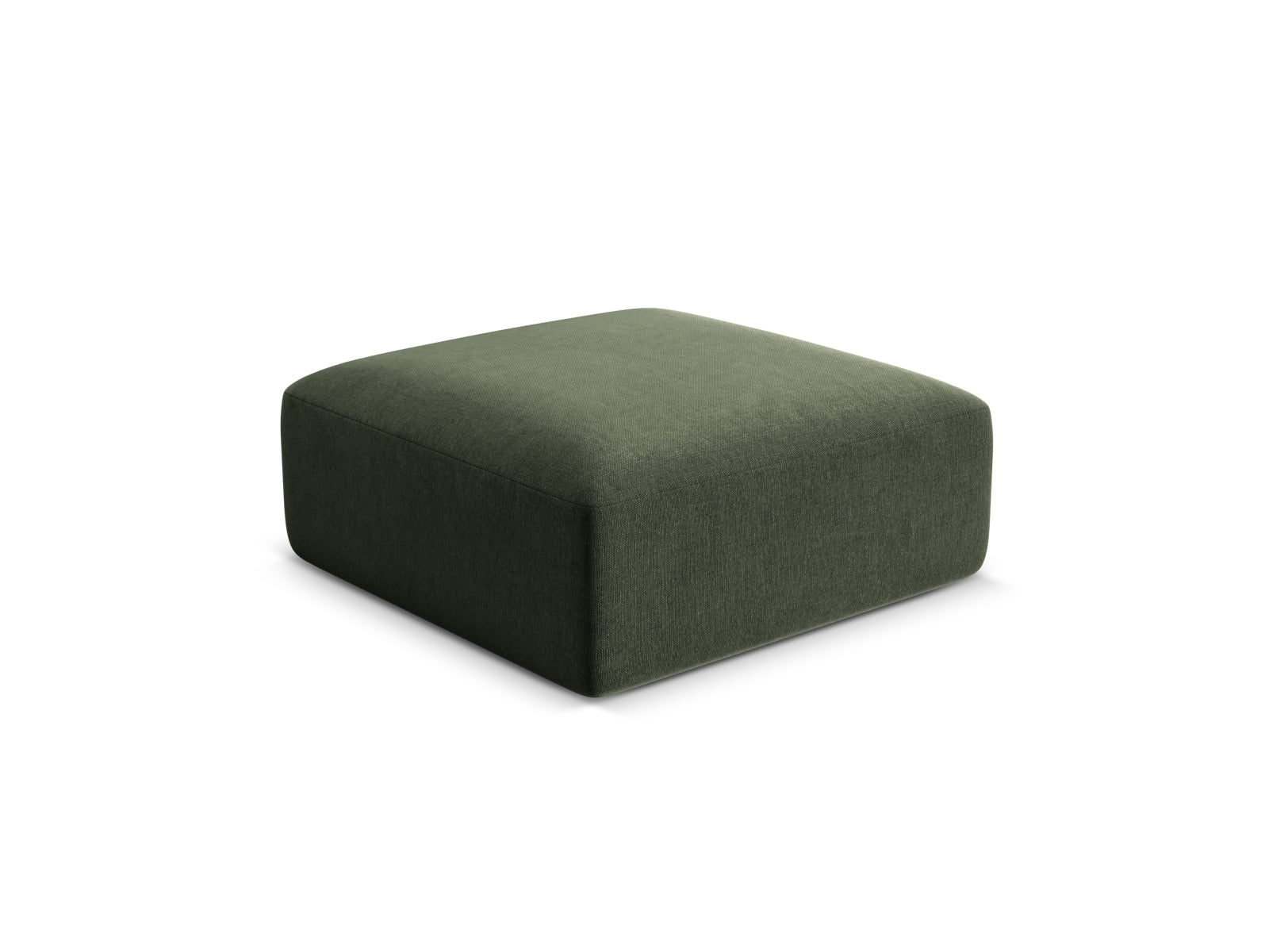 Stylischer 1-Sitzer Pouf Campi in elegantem Green-Vogue, ideal für moderne Wohnräume und gemütliche Akzente.