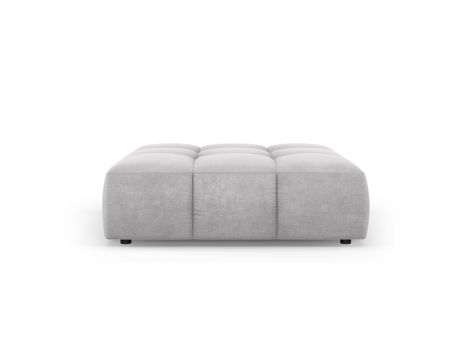 Stylischer 1-Sitzer Pouf Moritz in hellem Grau, ideal für moderne Wohnräume. Hochwertiges Design von Cosmopolitan Design.