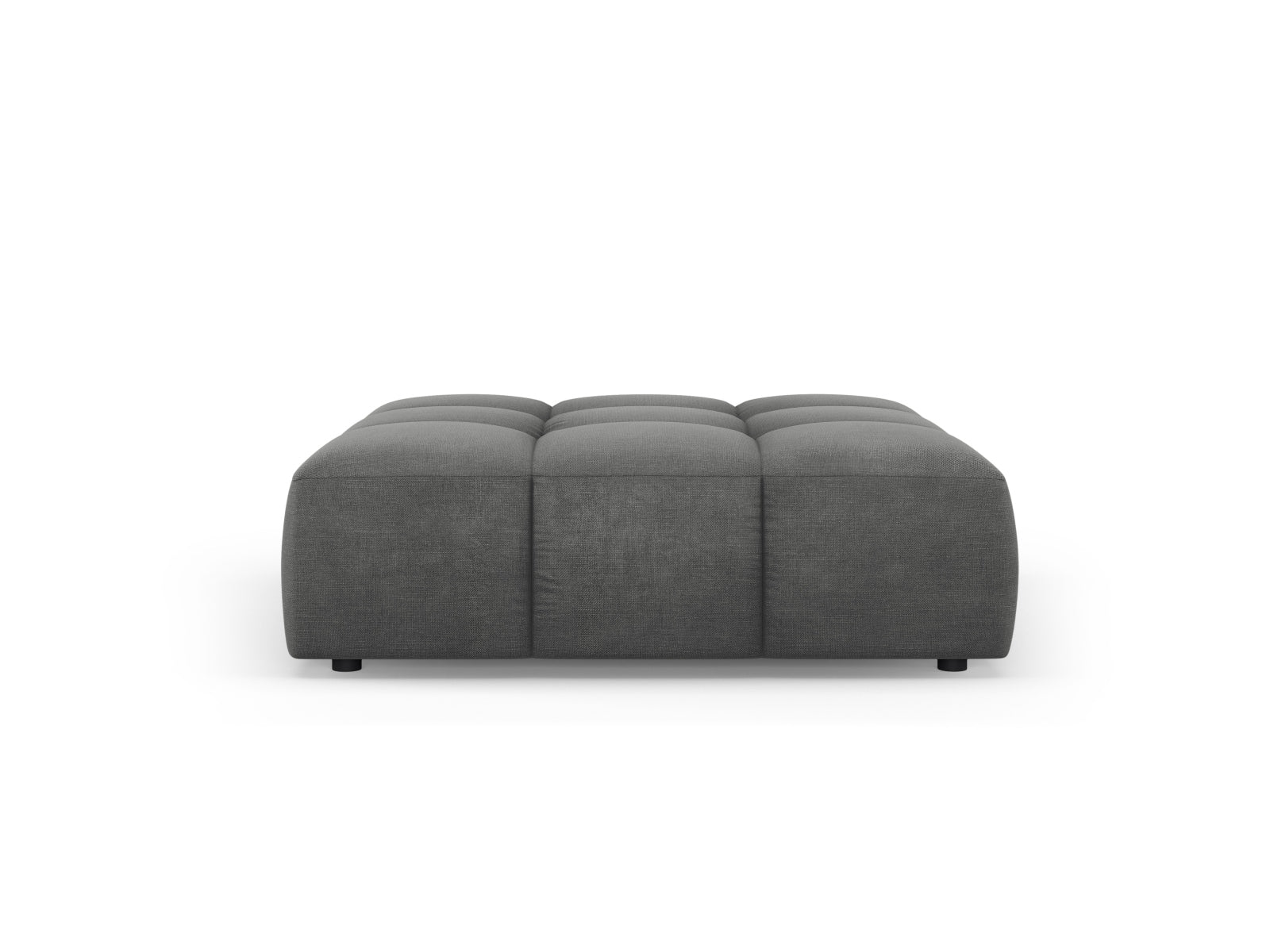 Stylischer 1-Sitzer Pouf Moritz in Dunkelgrau, ideal für moderne Wohnräume. Hochwertiges Design von Cosmopolitan Design.