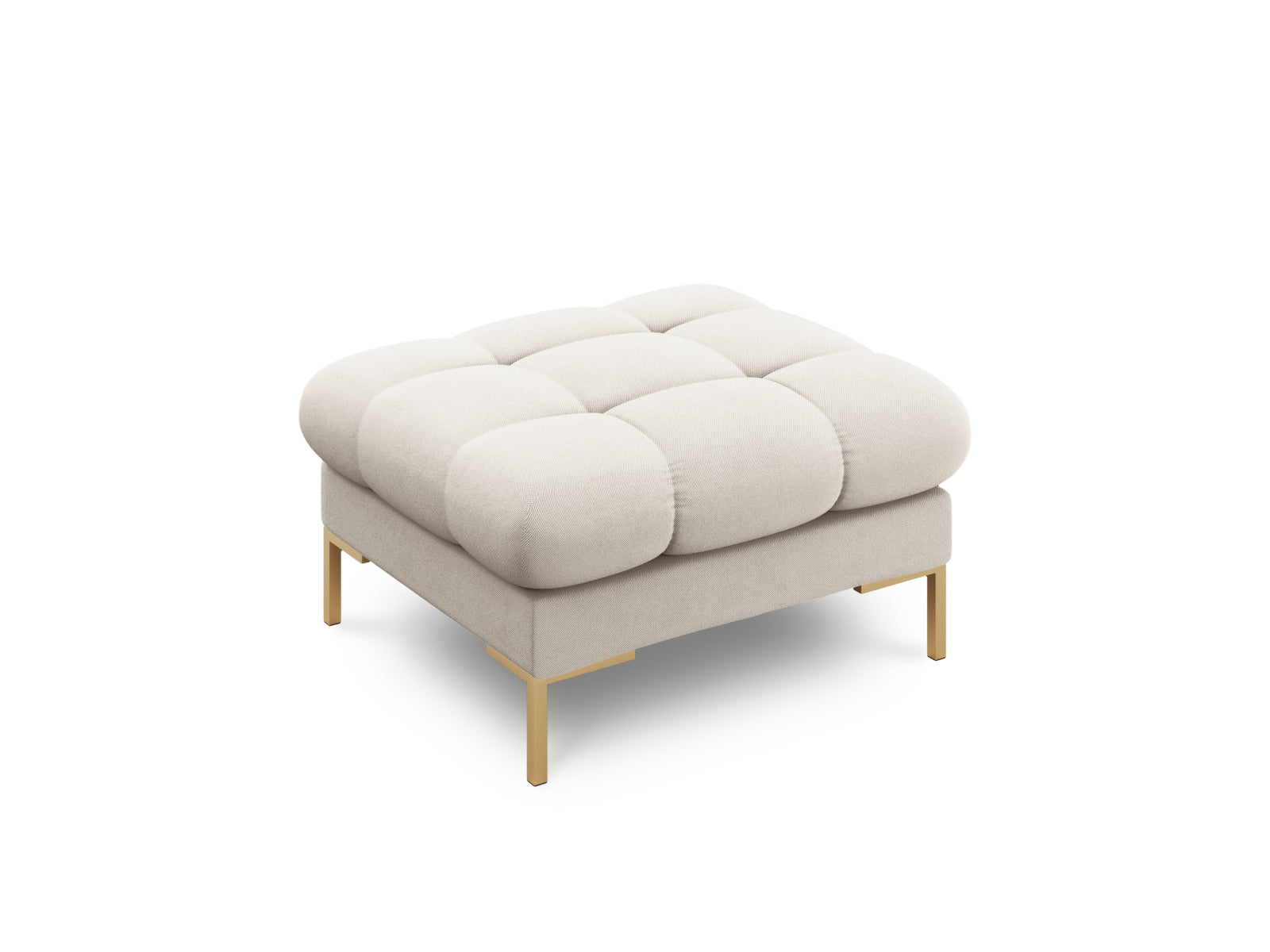 Stylischer 1-Sitzer Pouf Bali in zartem Beige, perfekt für moderne Interiors. Hochwertige Verarbeitung von Cosmopolitan Design.