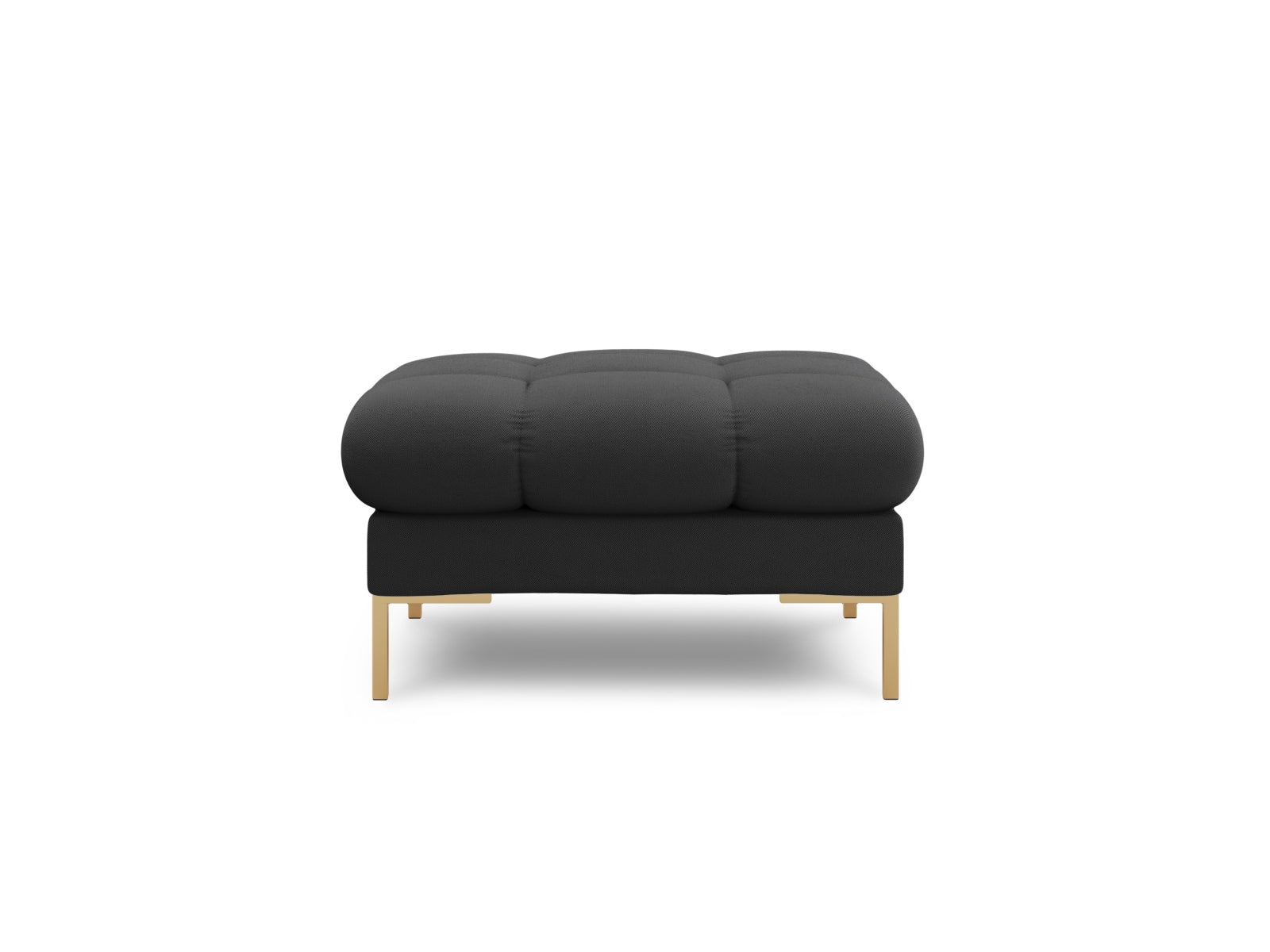 Eleganter 1-Sitzer Pouf Bali in Dunkelgrau, ideal für stilvolle Wohnräume. Hochwertiges Design von Cosmopolitan Design.