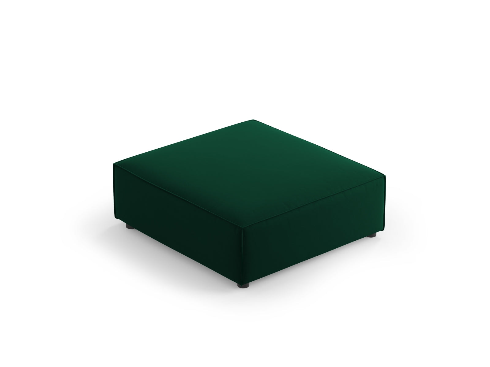 Arendal Velour Pouf 1 Sitz in Bottle Green präsentiert im Onlineshop von KAQTU Design AG. Pouf ist von Cosmopolitan Design