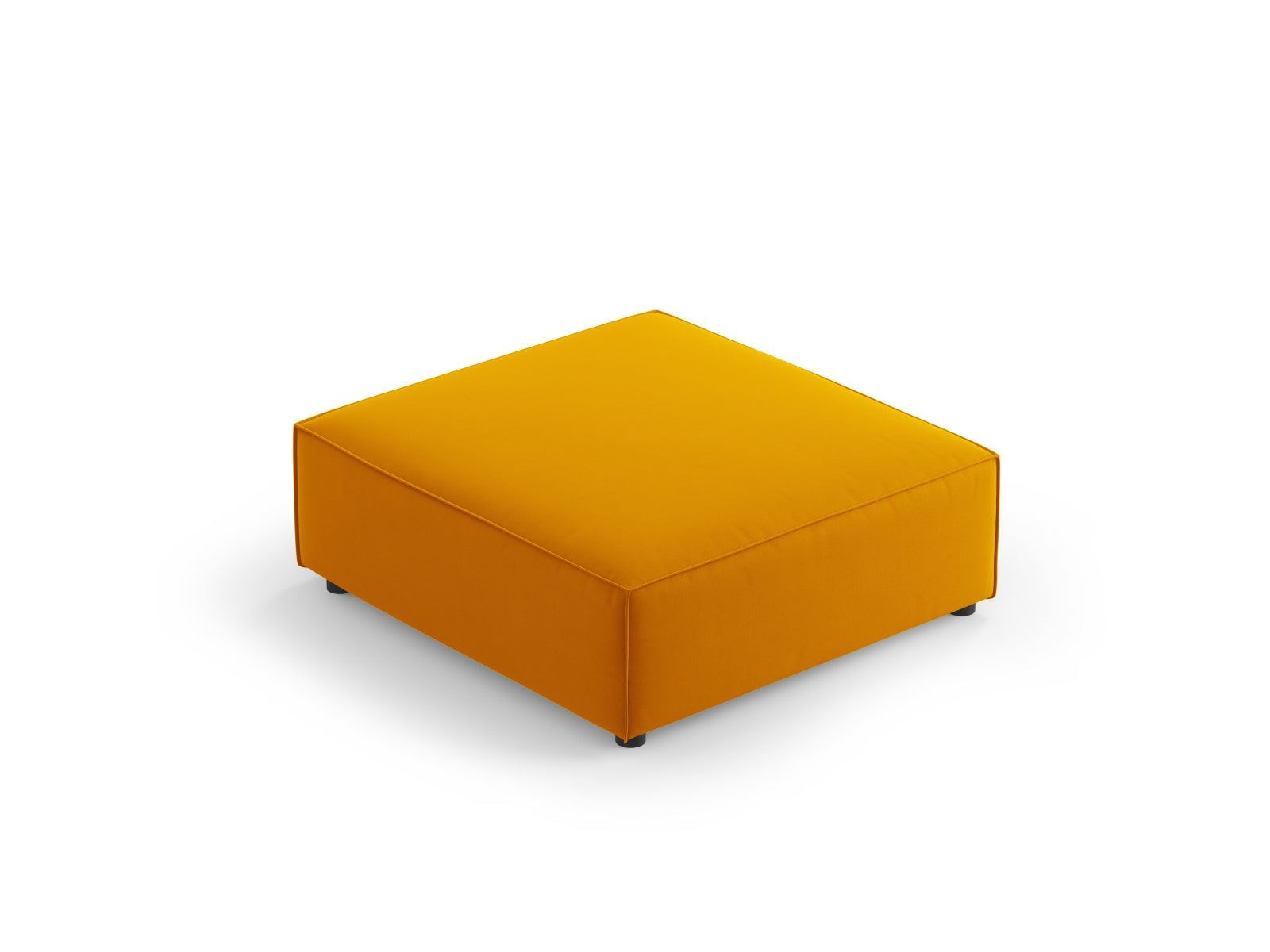 Arendal Velour Pouf 1 Sitz in Yellow präsentiert im Onlineshop von KAQTU Design AG. Pouf ist von Cosmopolitan Design