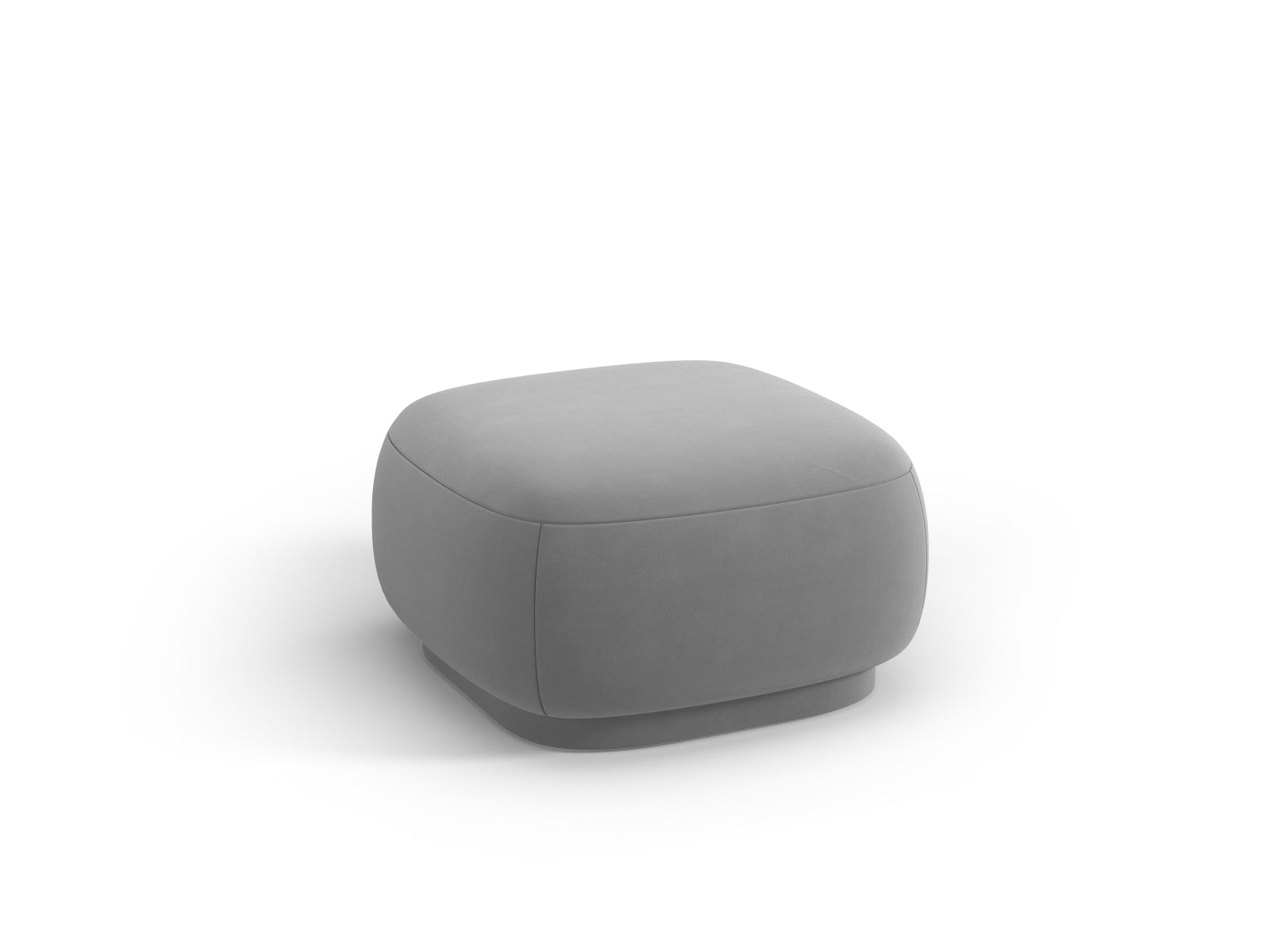 Camden Velour Pouf 1 Sitzer in Light Grey präsentiert im Onlineshop von KAQTU Design AG. Modulares Sofa ist von Cosmopolitan Design