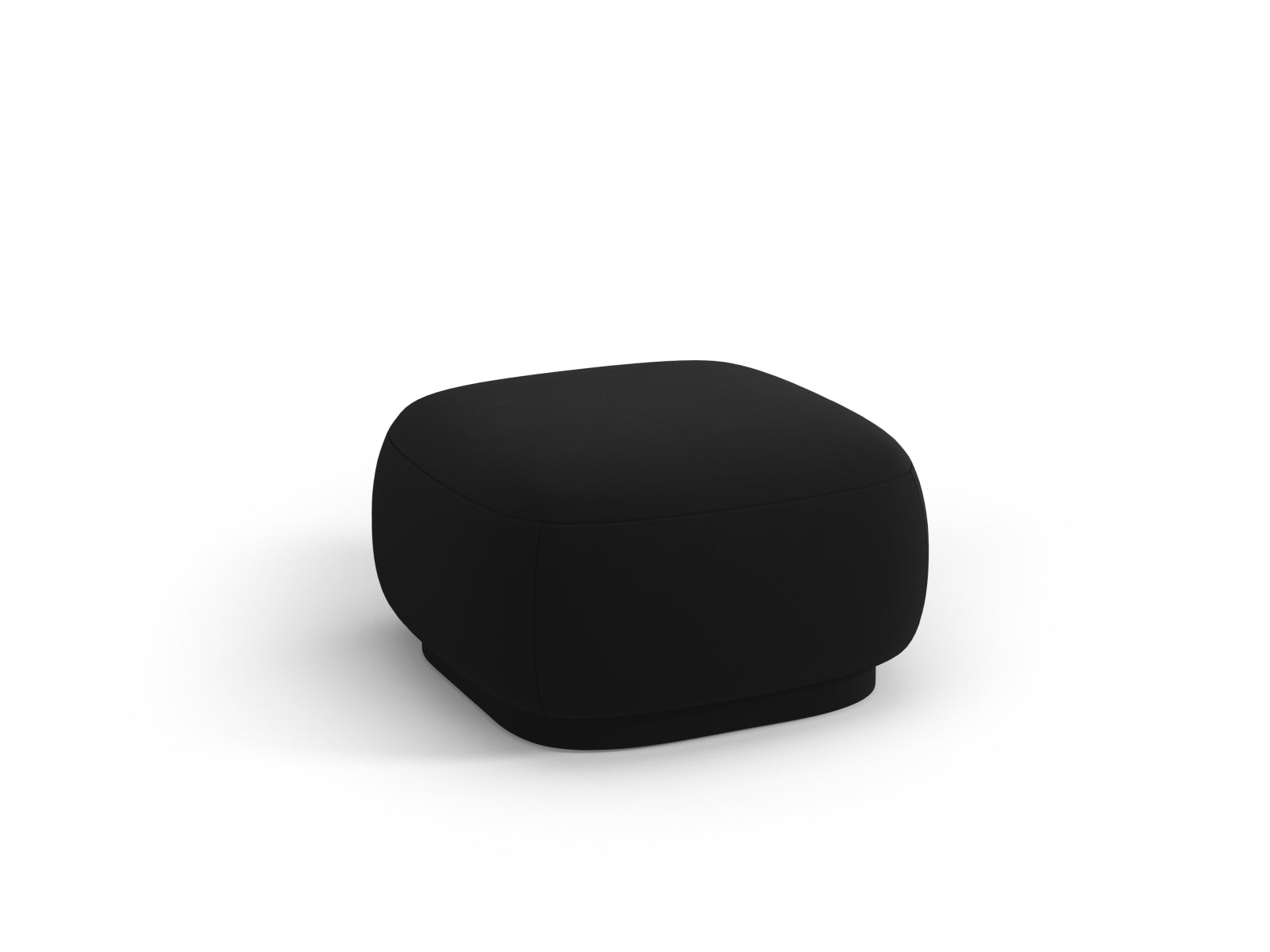 Camden Velour Pouf 1 Sitzer in Black präsentiert im Onlineshop von KAQTU Design AG. Modulares Sofa ist von Cosmopolitan Design