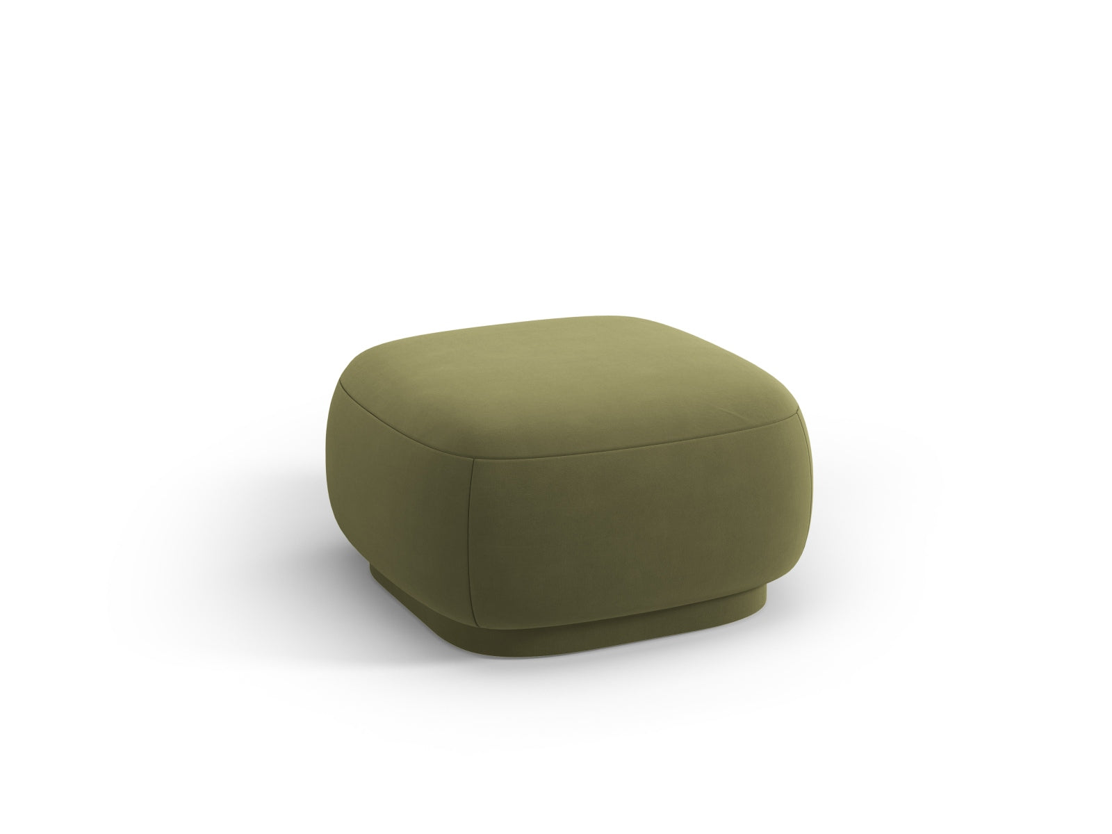 Camden Velour Pouf 1 Sitzer in Light Green präsentiert im Onlineshop von KAQTU Design AG. Modulares Sofa ist von Cosmopolitan Design