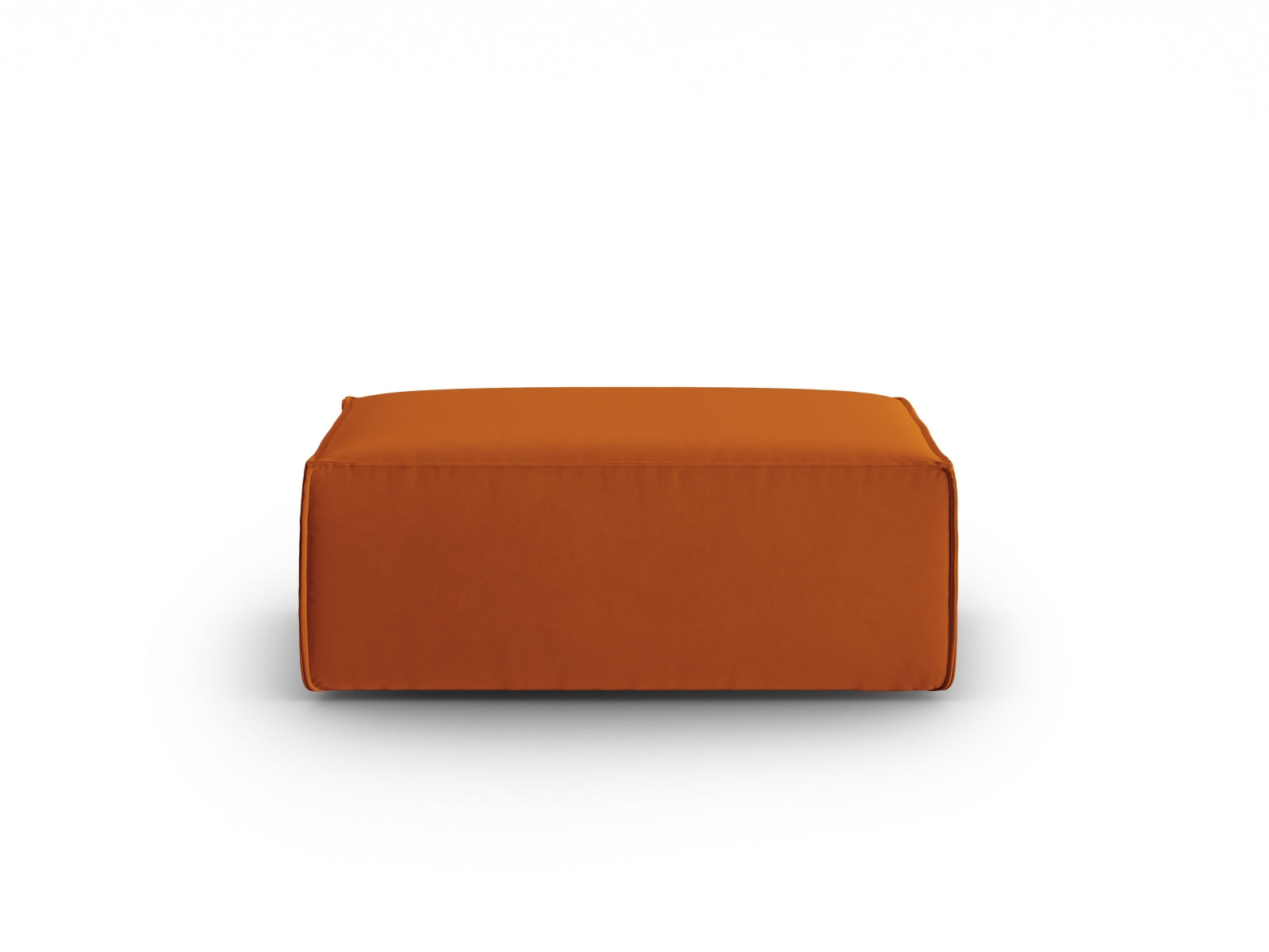 Mackay Velour Pouf 1 Sitzer in Terracotta präsentiert im Onlineshop von KAQTU Design AG. Modulares Sofa ist von Cosmopolitan Design