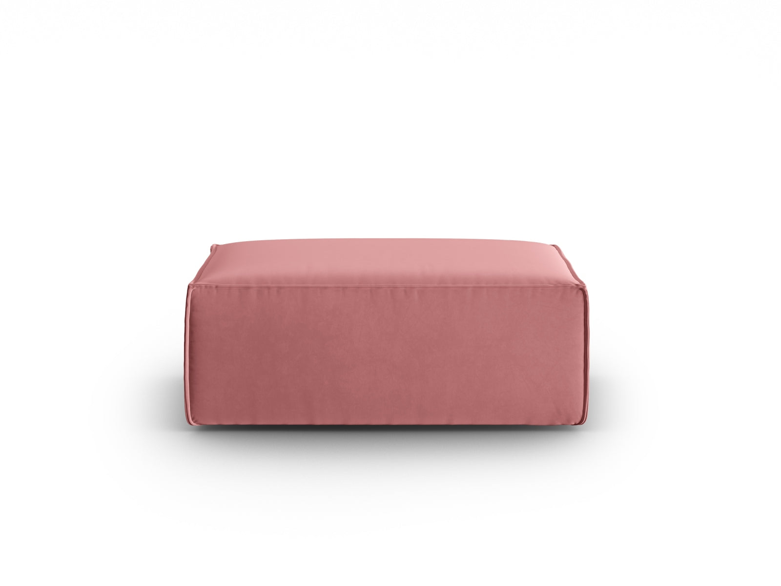 Mackay Velour Pouf 1 Sitzer in Flamingo präsentiert im Onlineshop von KAQTU Design AG. Modulares Sofa ist von Cosmopolitan Design